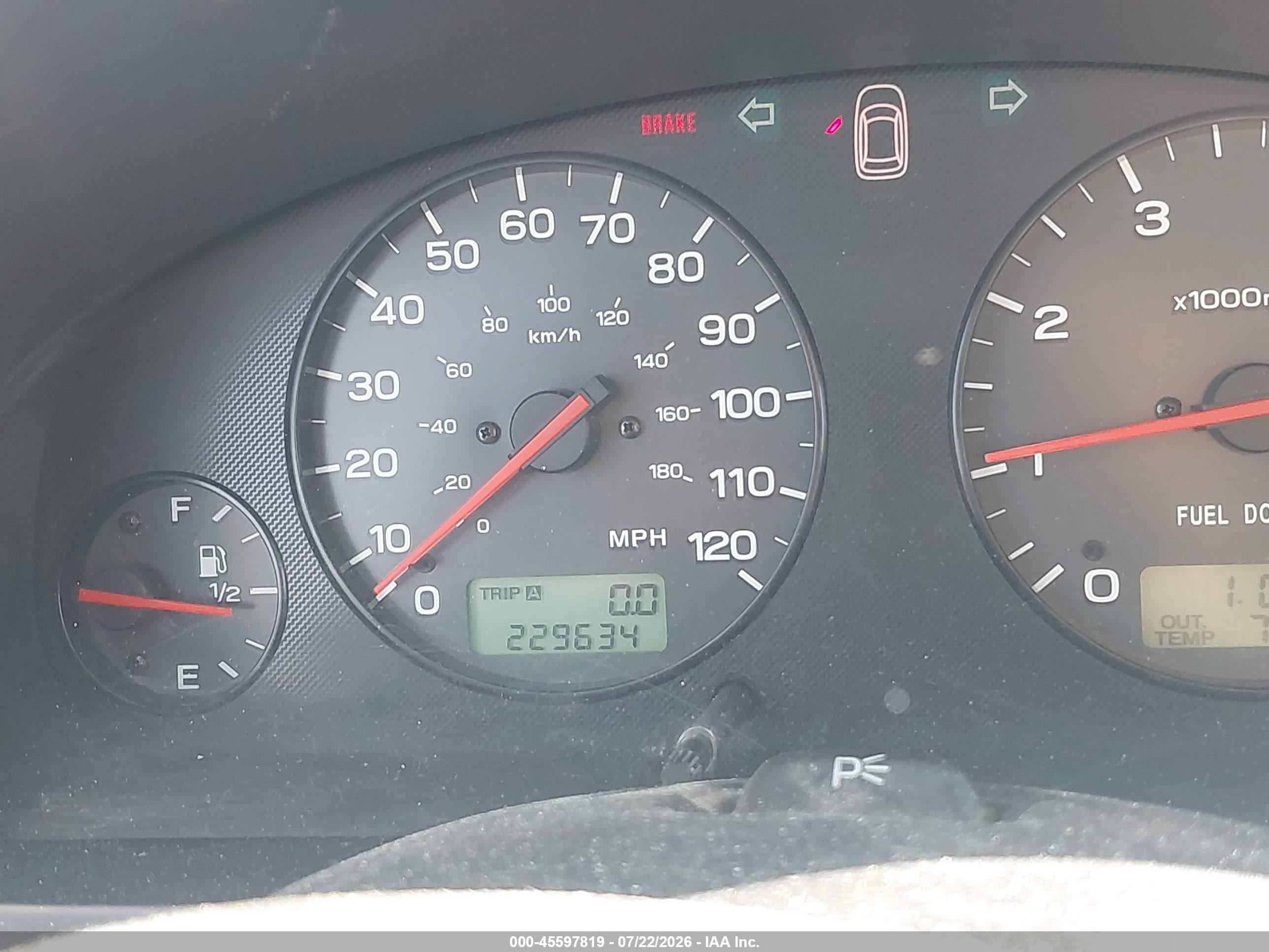 2002 Subaru Outback   Green vin: 4S3BH665026660711