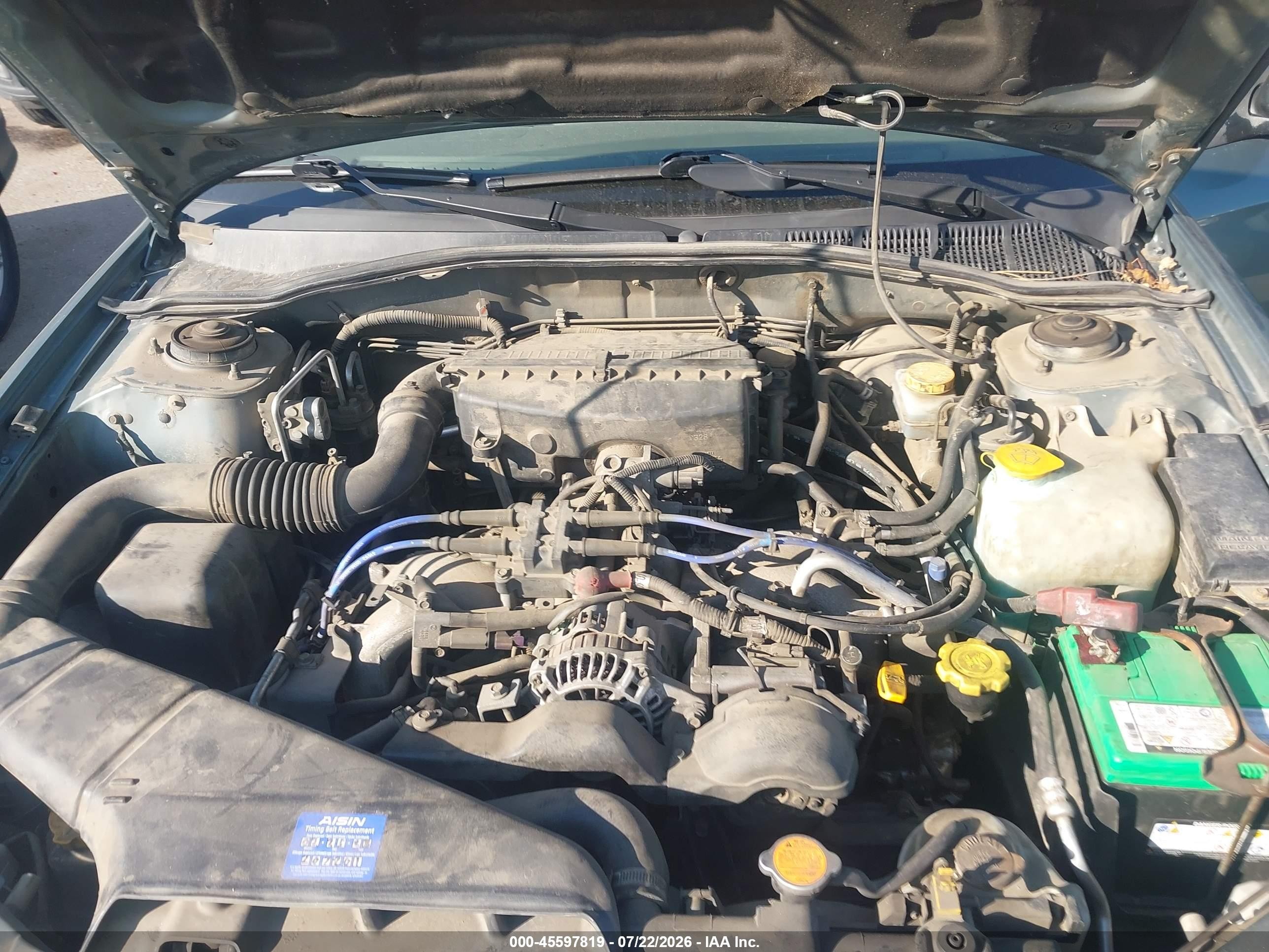 2002 Subaru Outback   Green vin: 4S3BH665026660711