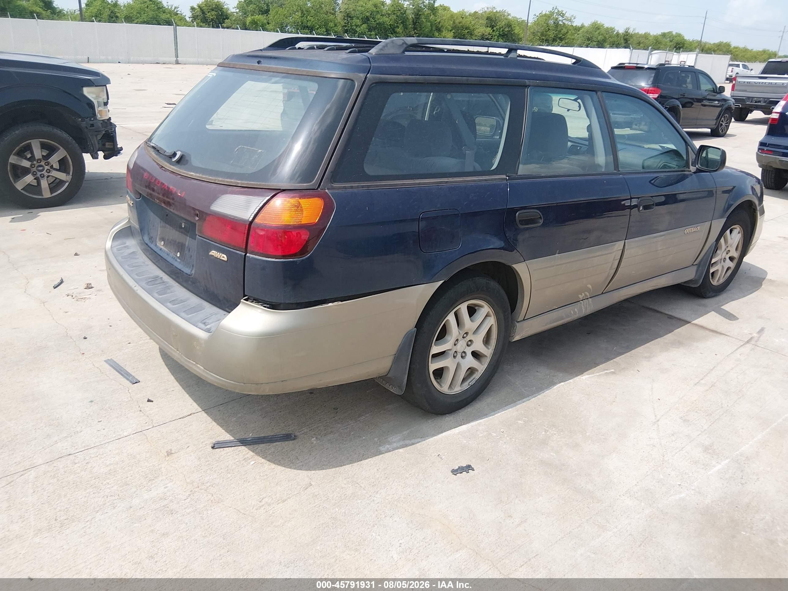 2002 Subaru Outback   Blue vin: 4S3BH665027663313