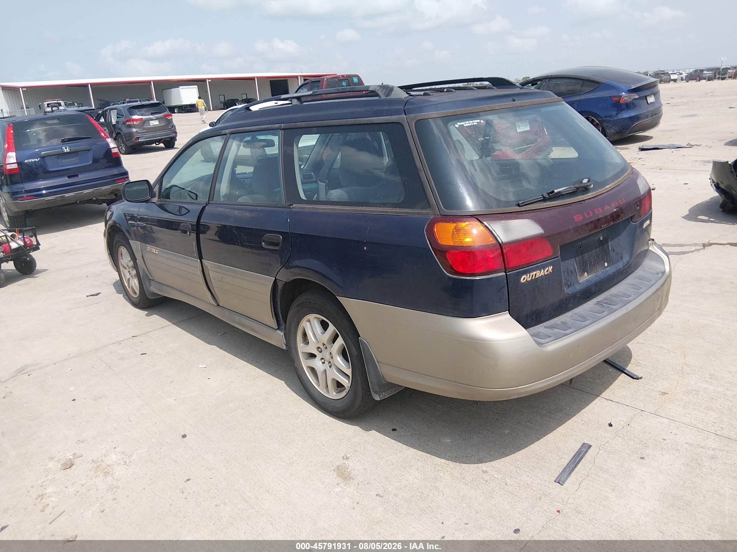 2002 Subaru Outback   Blue vin: 4S3BH665027663313