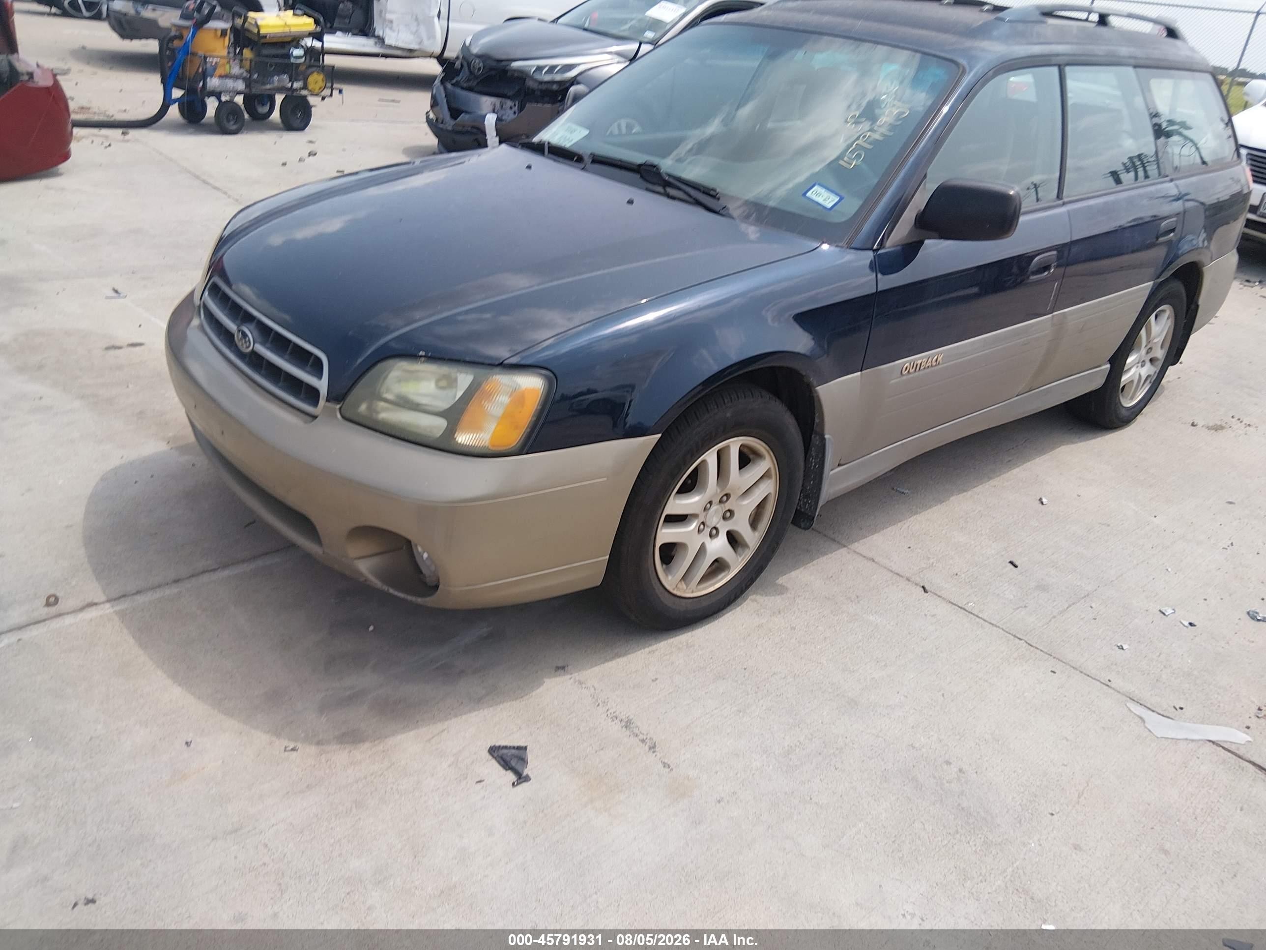 2002 Subaru Outback   Blue vin: 4S3BH665027663313