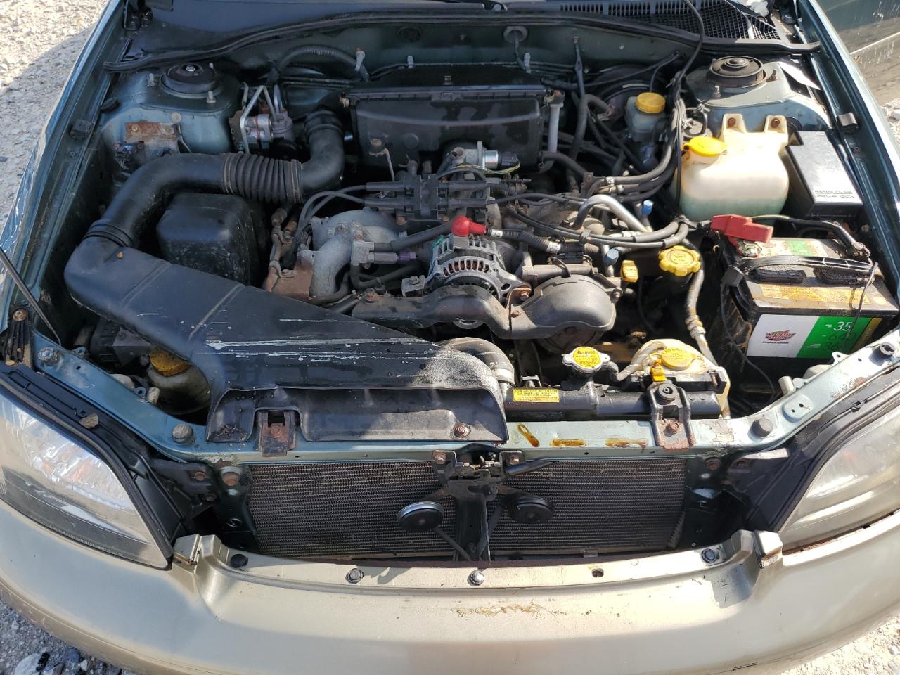 2001 Subaru Legacy Outback Зеленый vin: 4S3BH665117609324