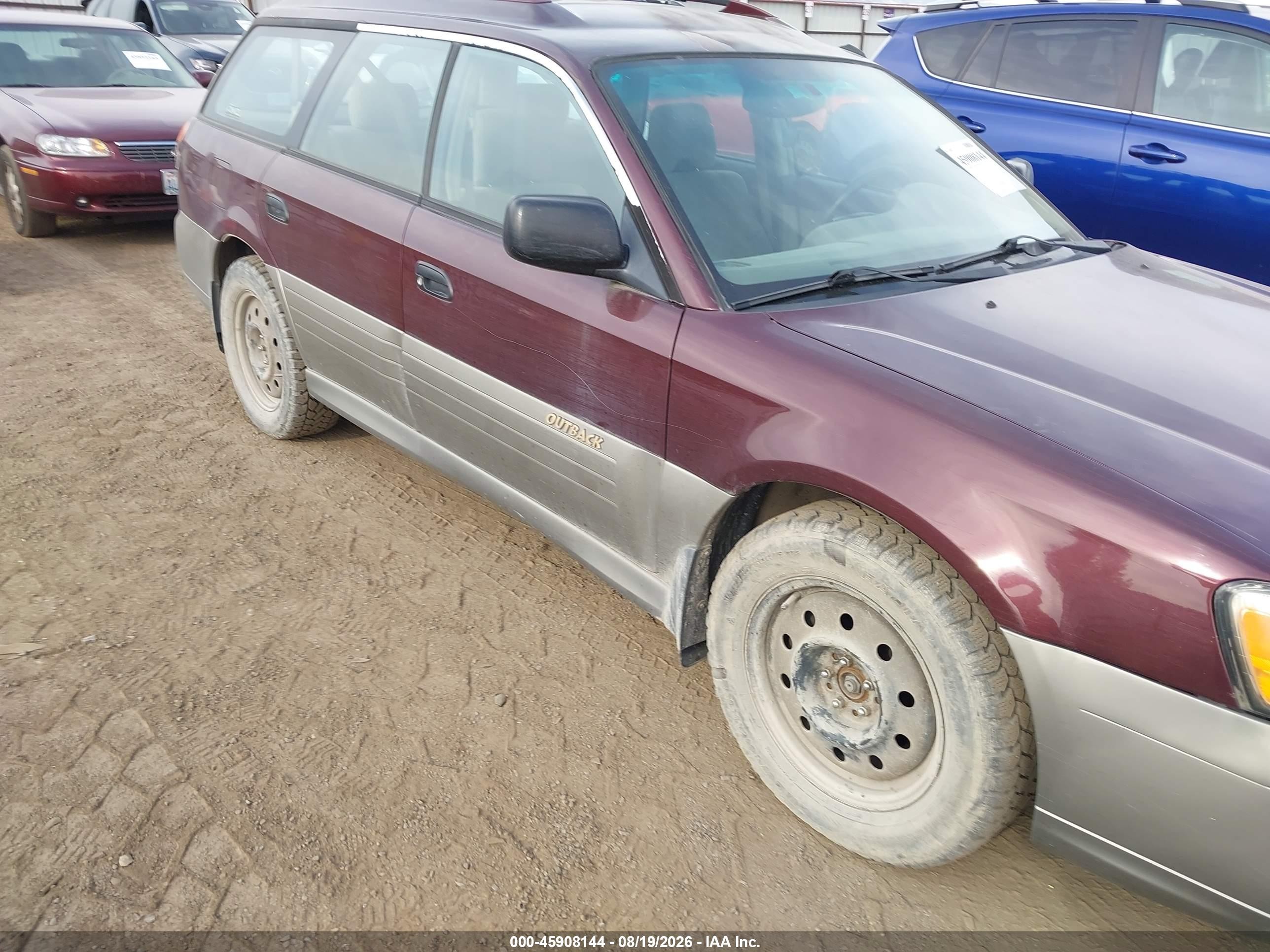 2001 Subaru Outback   Maroon vin: 4S3BH665117654246