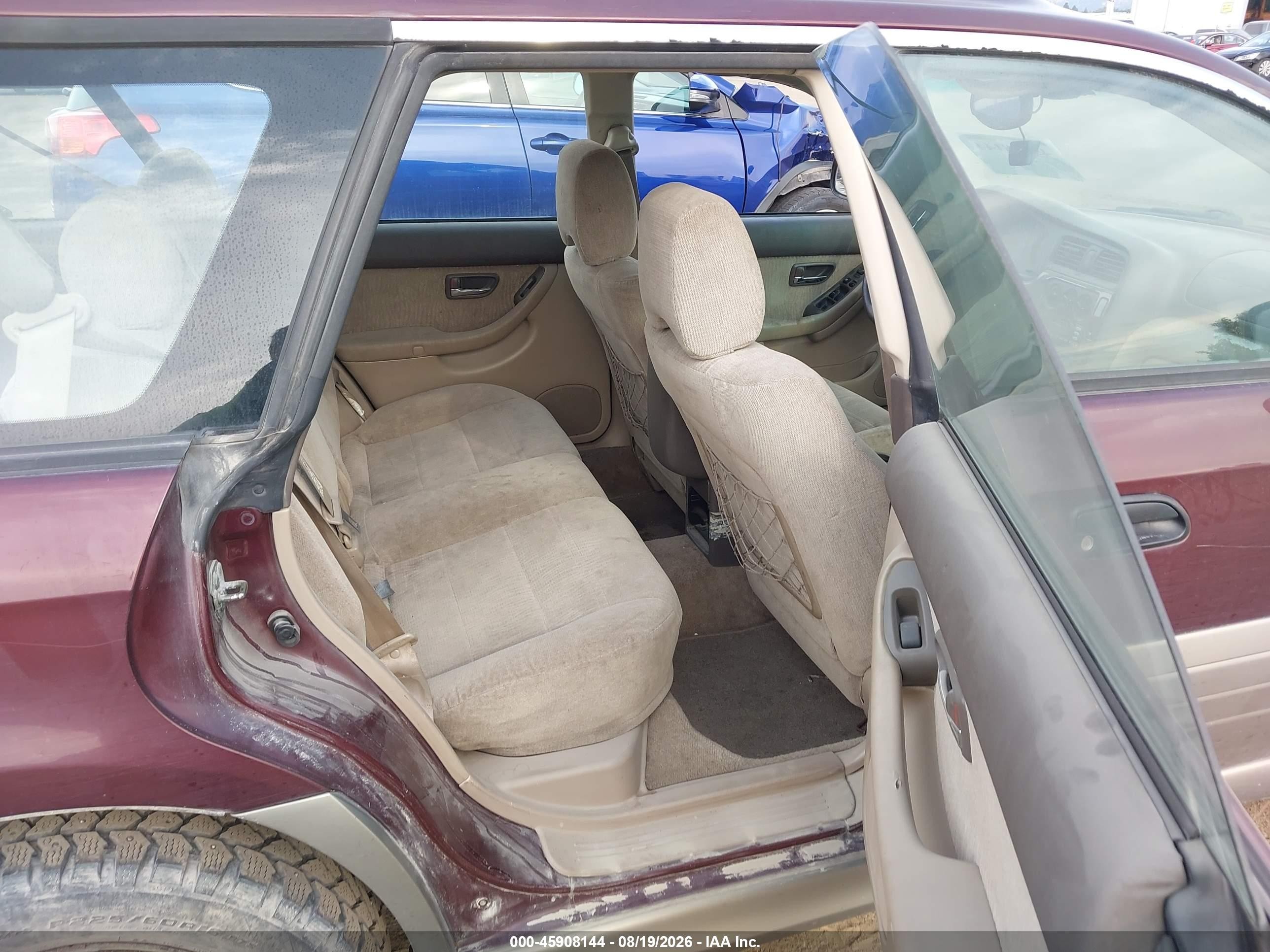 2001 Subaru Outback   Maroon vin: 4S3BH665117654246