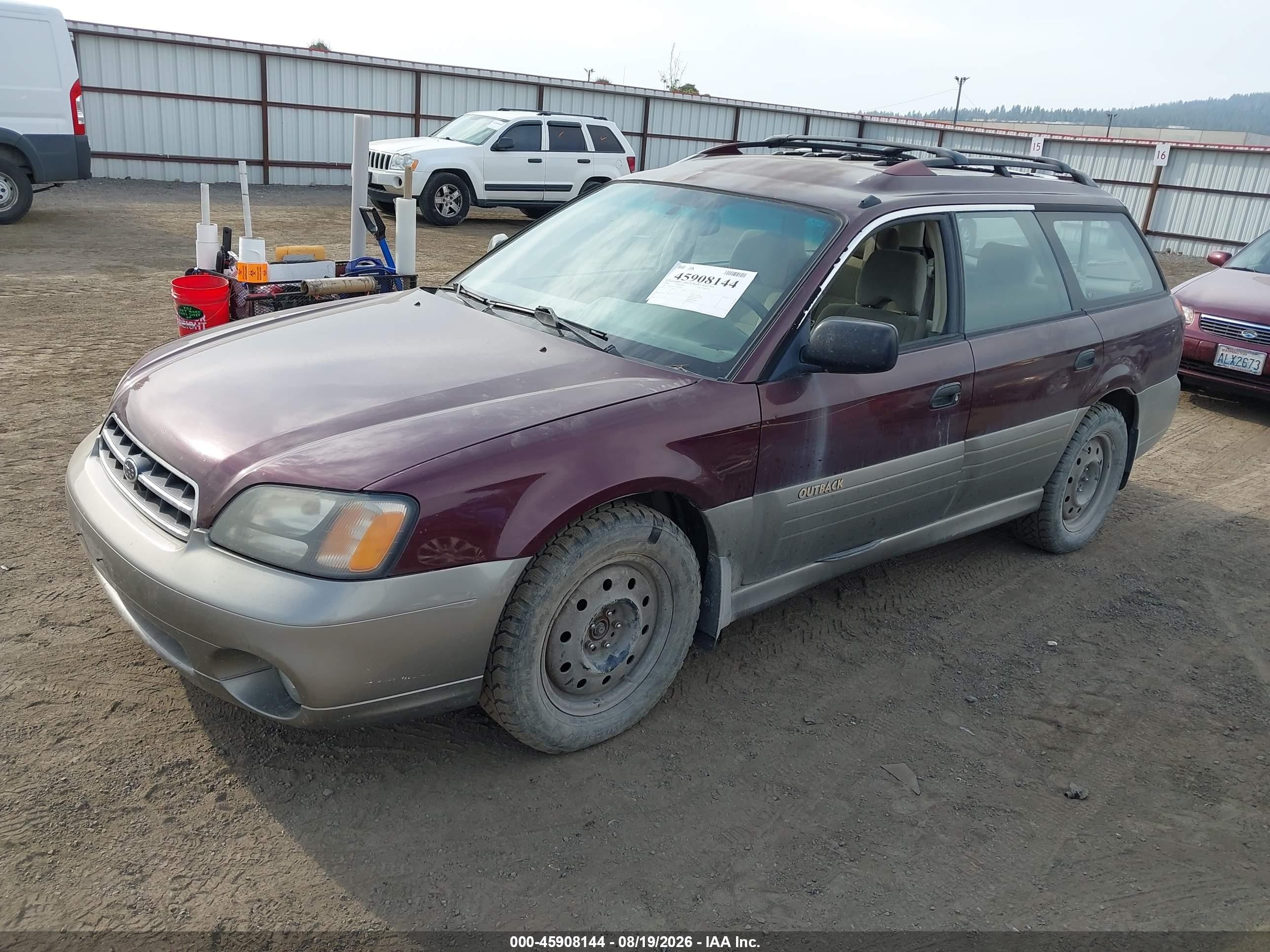2001 Subaru Outback   Maroon vin: 4S3BH665117654246
