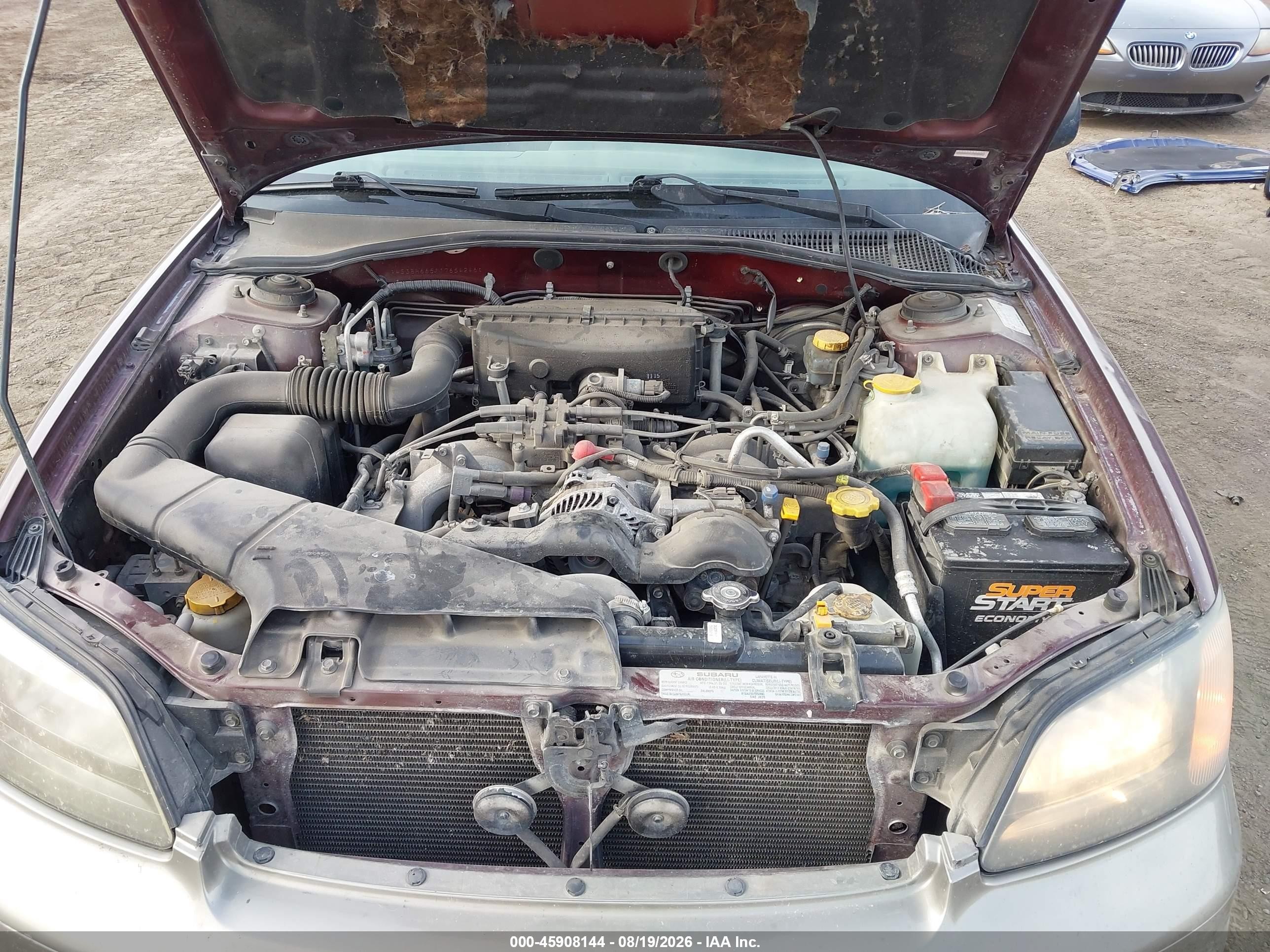 2001 Subaru Outback   Maroon vin: 4S3BH665117654246