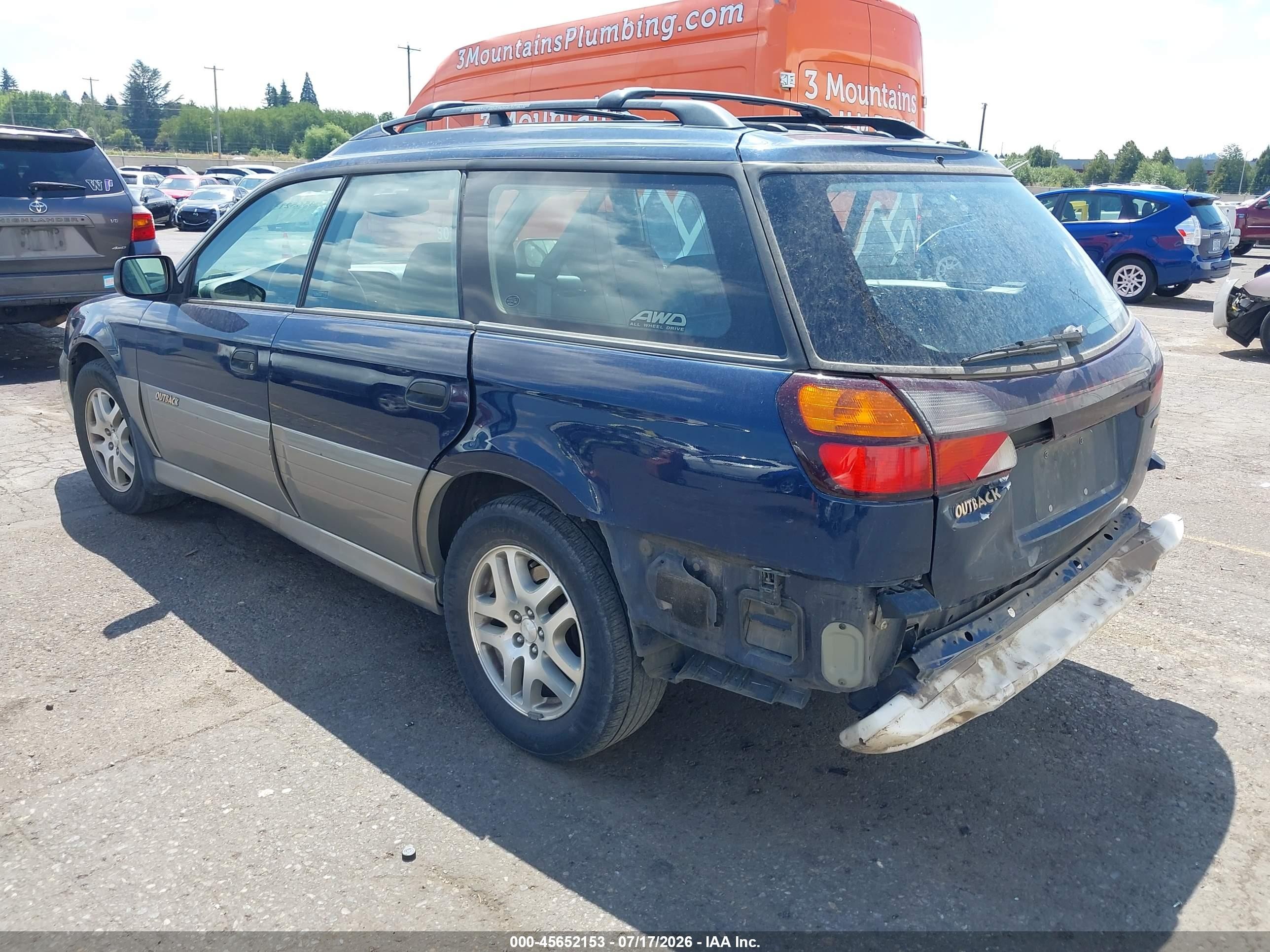 2003 Subaru Outback   Dark Blue vin: 4S3BH665137641418