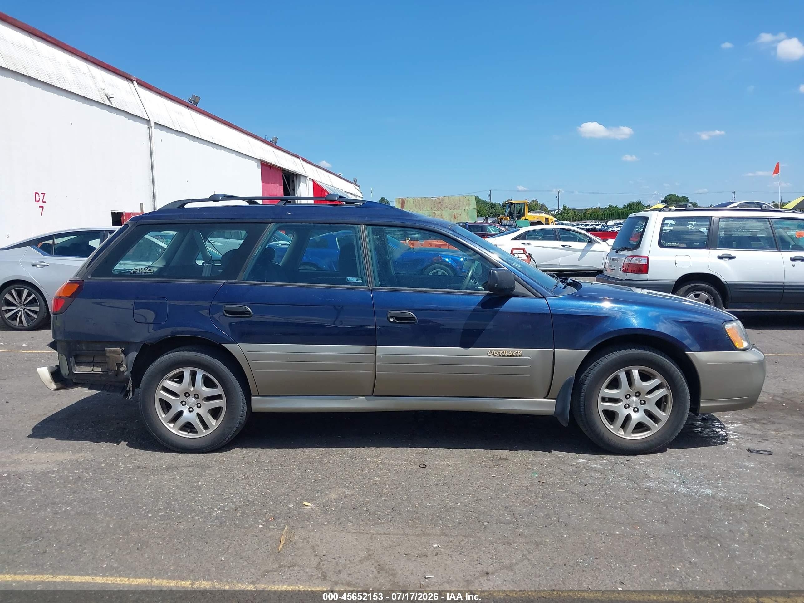 2003 Subaru Outback   Dark Blue vin: 4S3BH665137641418