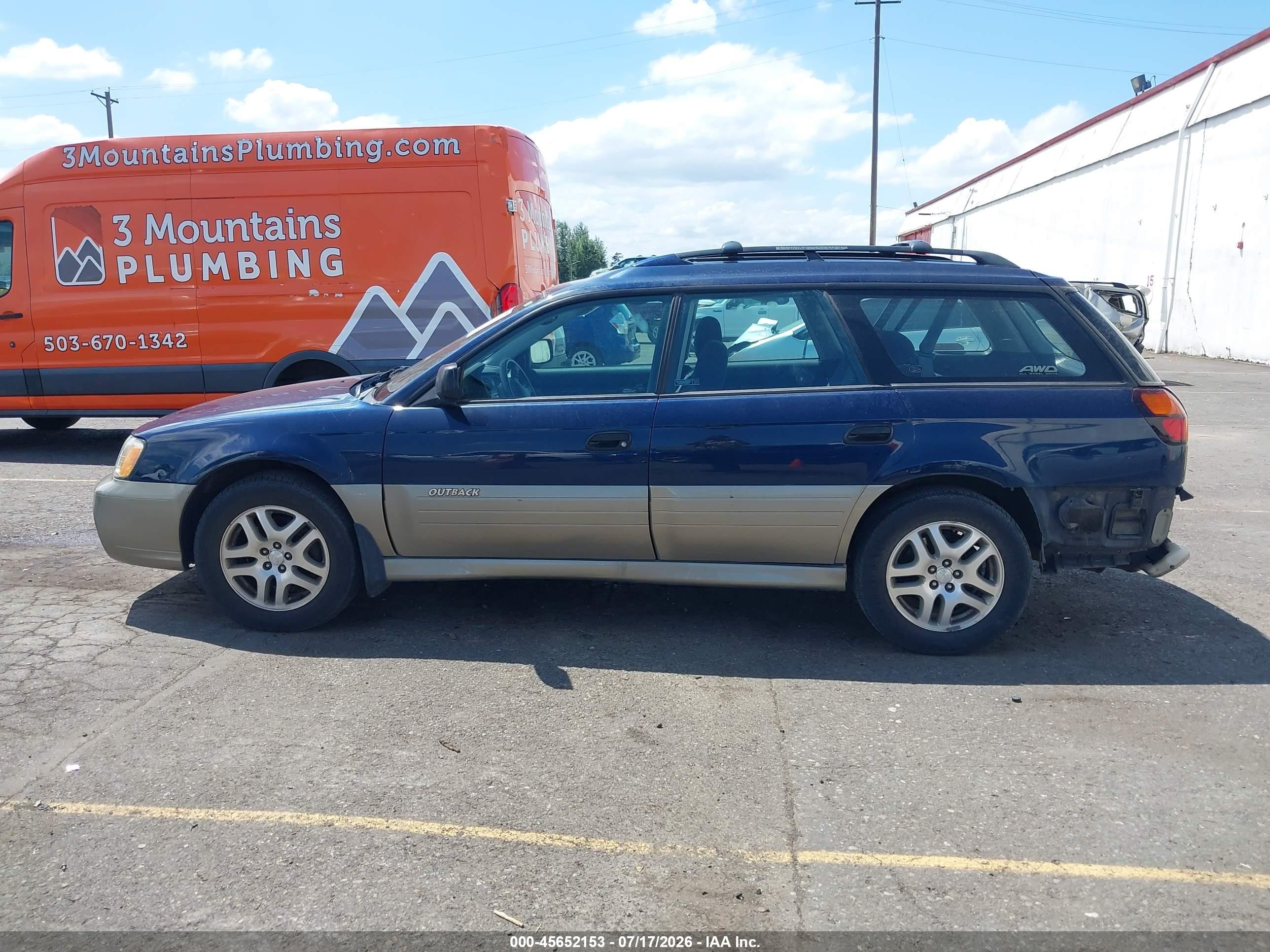 2003 Subaru Outback   Dark Blue vin: 4S3BH665137641418
