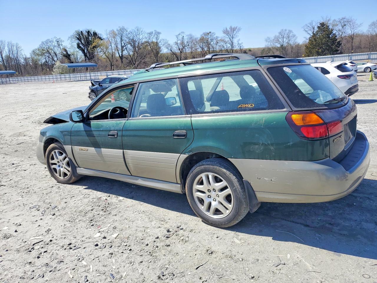 2001 Subaru Legacy Outback Green vin: 4S3BH665217620669