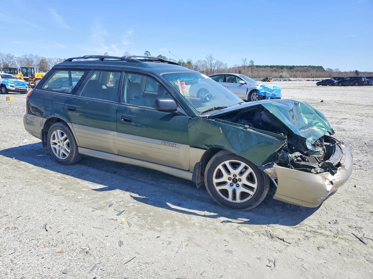 2001 Subaru Legacy Outback Green vin: 4S3BH665217620669