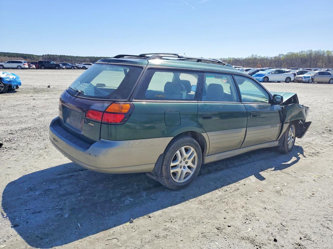2001 Subaru Legacy Outback Green vin: 4S3BH665217620669