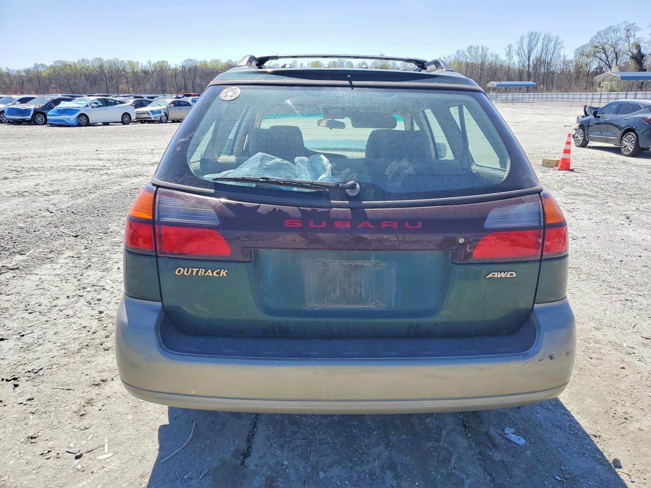 2001 Subaru Legacy Outback Green vin: 4S3BH665217620669