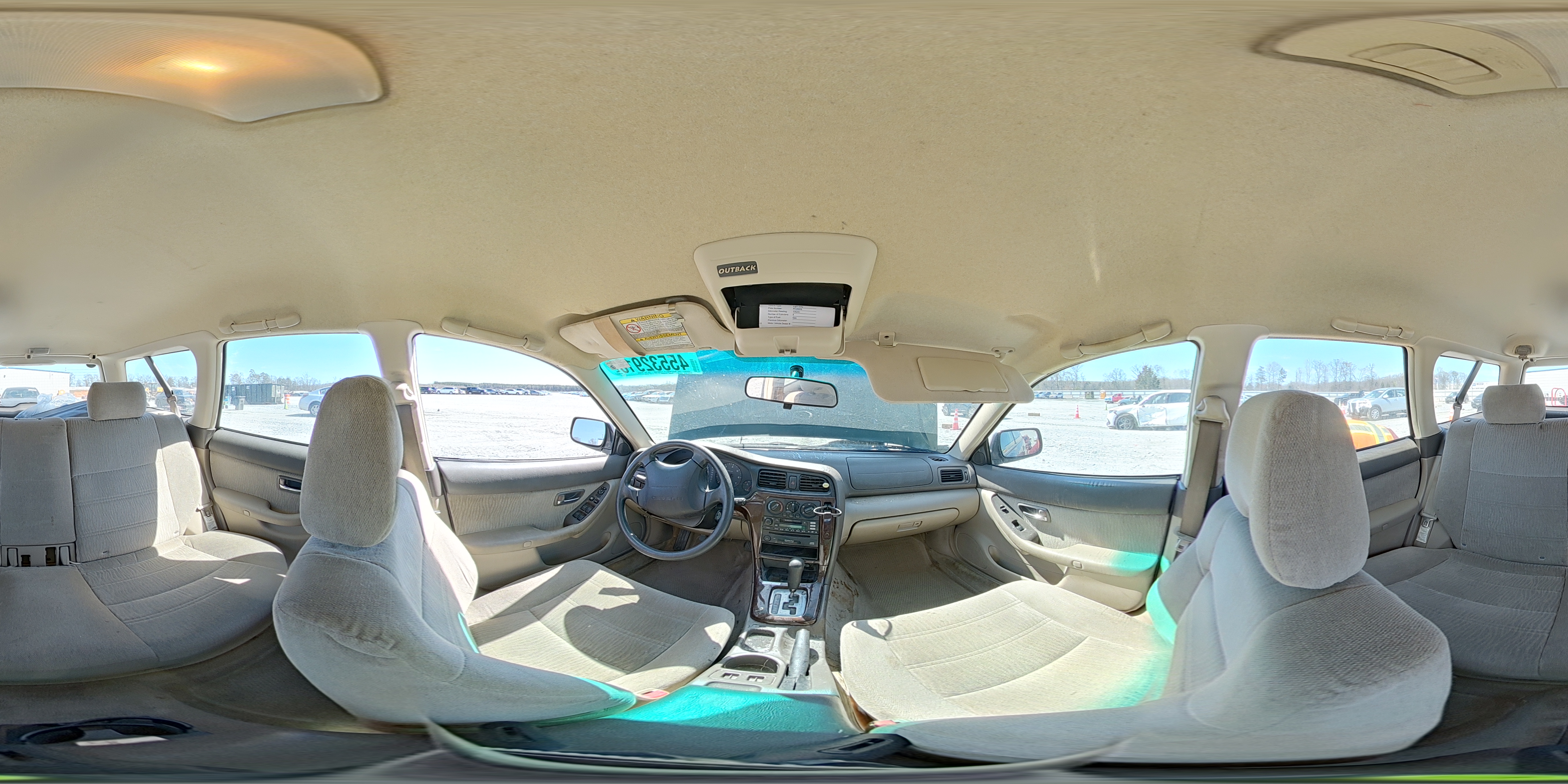2001 Subaru Legacy Outback Green vin: 4S3BH665217620669