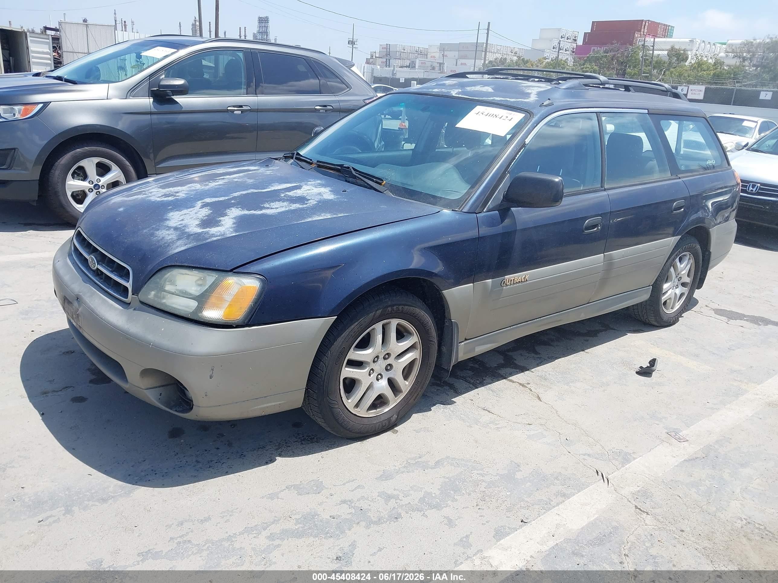 2001 Subaru Outback   Blue vin: 4S3BH665217655387