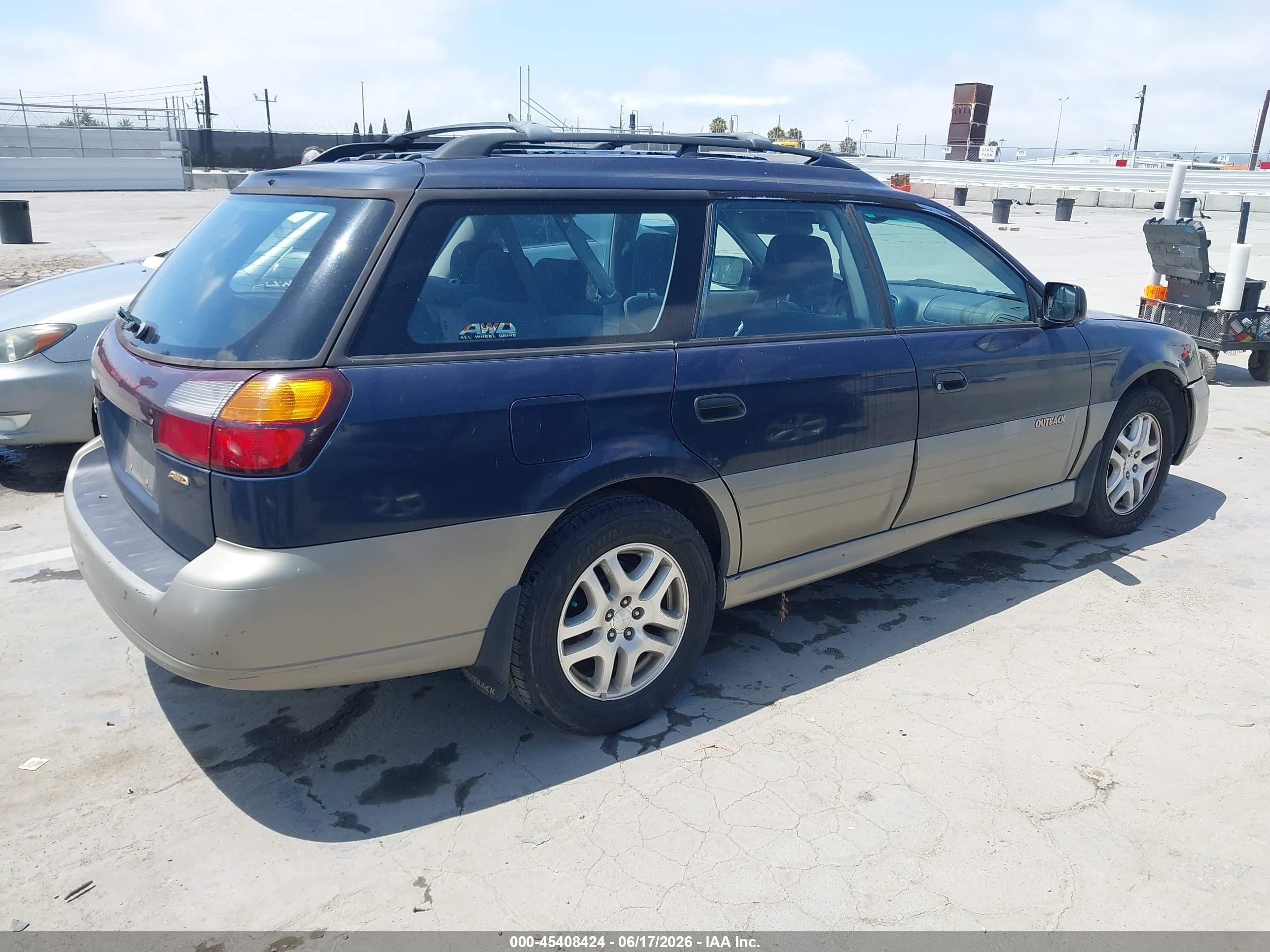 2001 Subaru Outback   Blue vin: 4S3BH665217655387