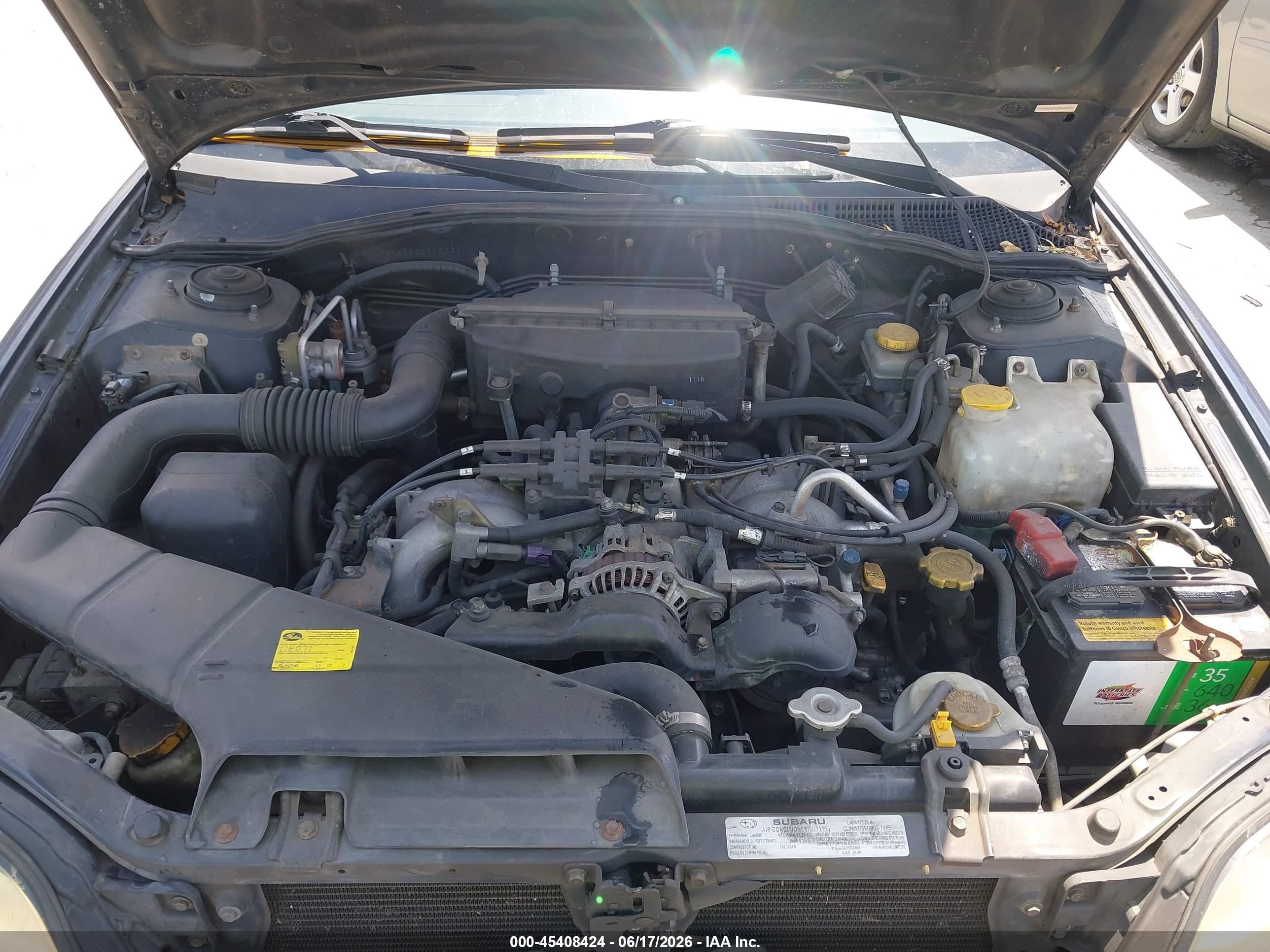 2001 Subaru Outback   Blue vin: 4S3BH665217655387