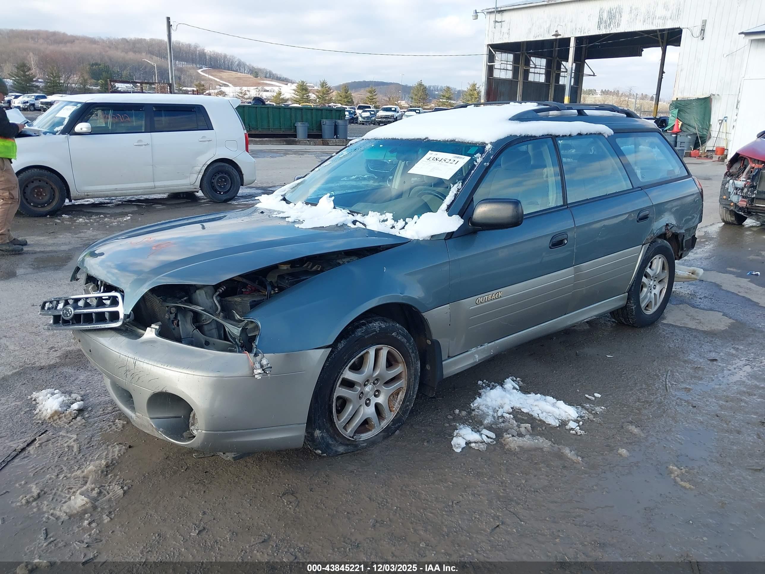 2002 Subaru Outback   Зеленый vin: 4S3BH665227600830