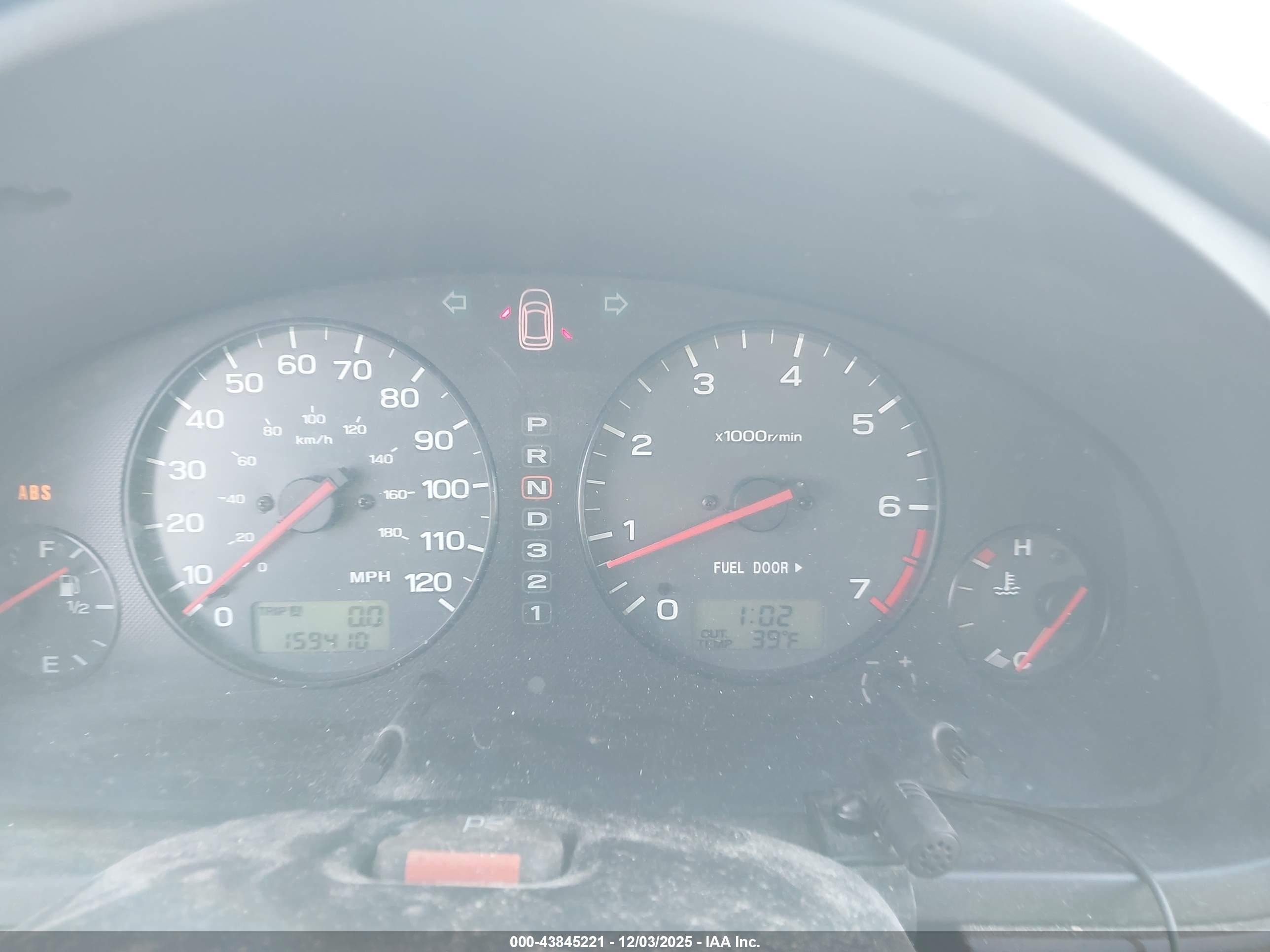 2002 Subaru Outback   Зеленый vin: 4S3BH665227600830