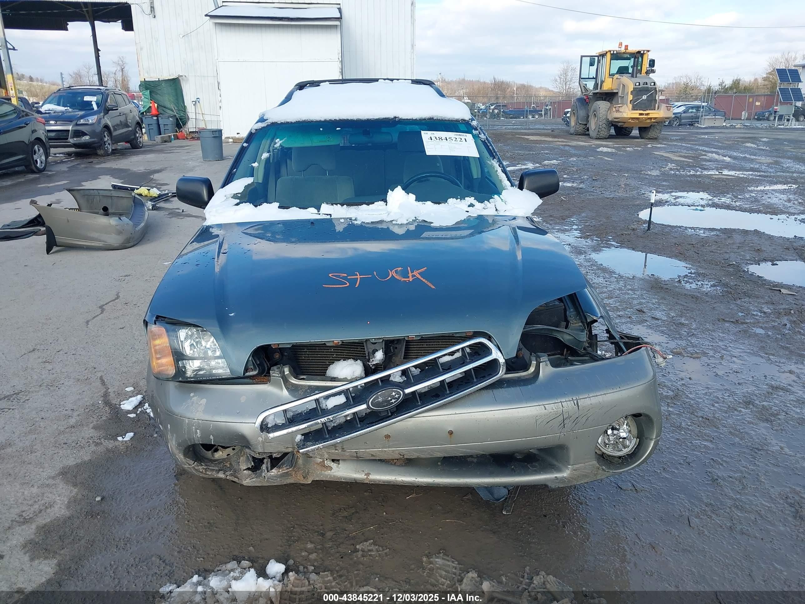 2002 Subaru Outback   Зеленый vin: 4S3BH665227600830