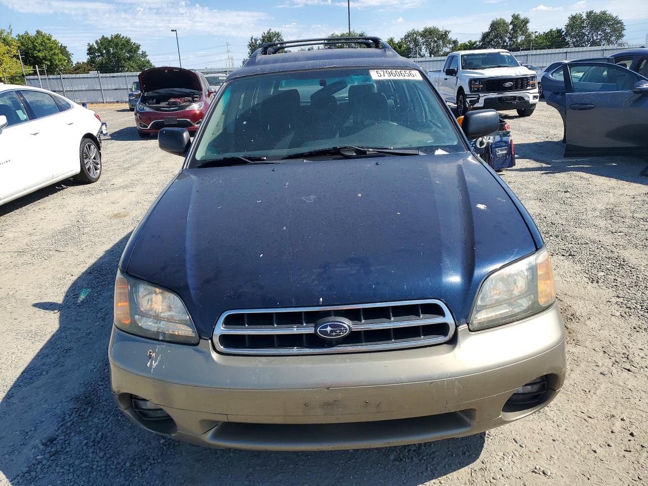 2002 Subaru Legacy Outback Blue vin: 4S3BH665227620138