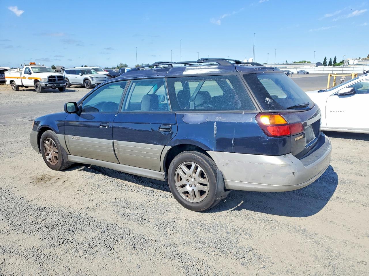 2002 Subaru Legacy Outback Blue vin: 4S3BH665227620138