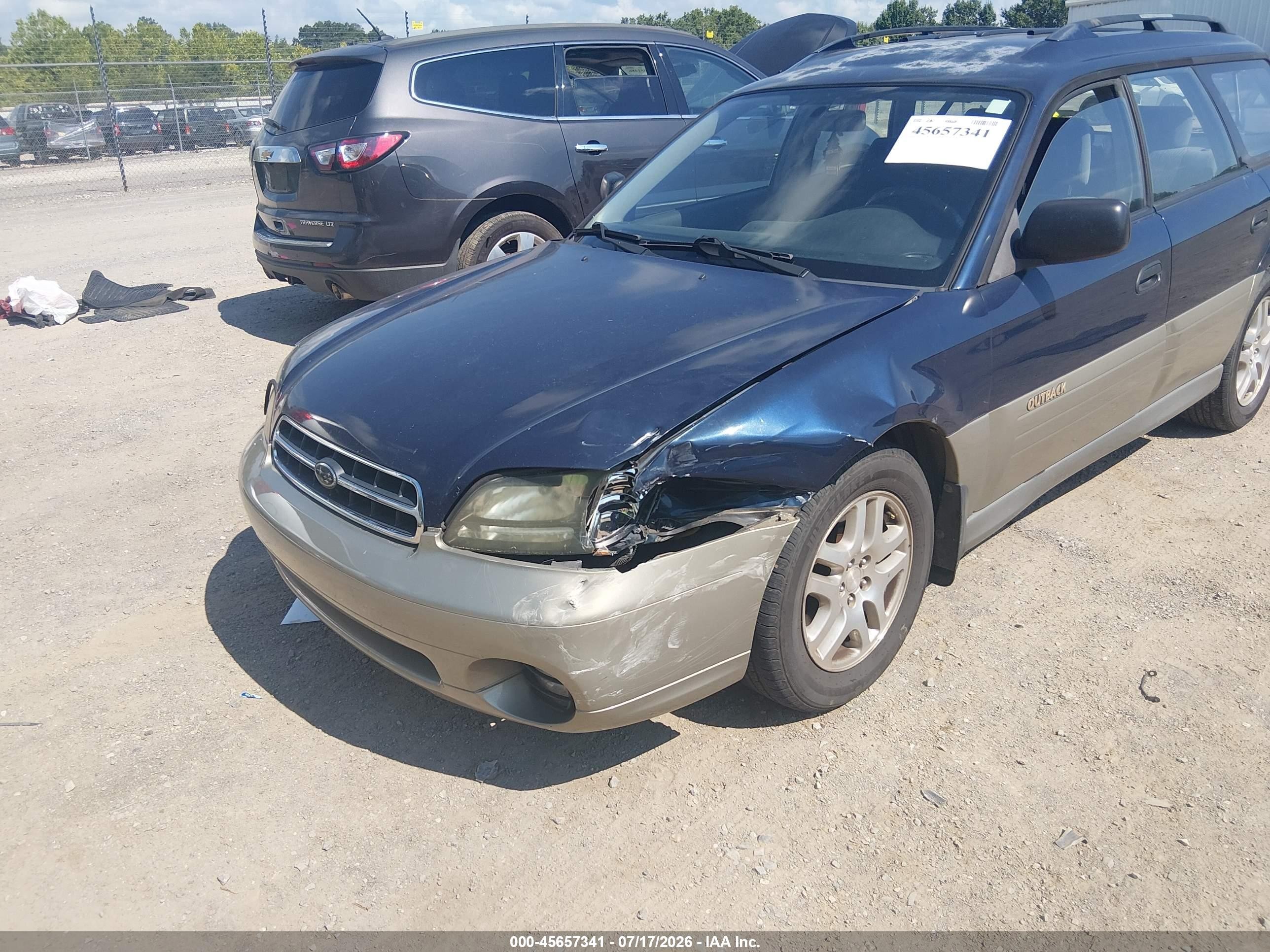 2002 Subaru Outback   Blue vin: 4S3BH665227652815