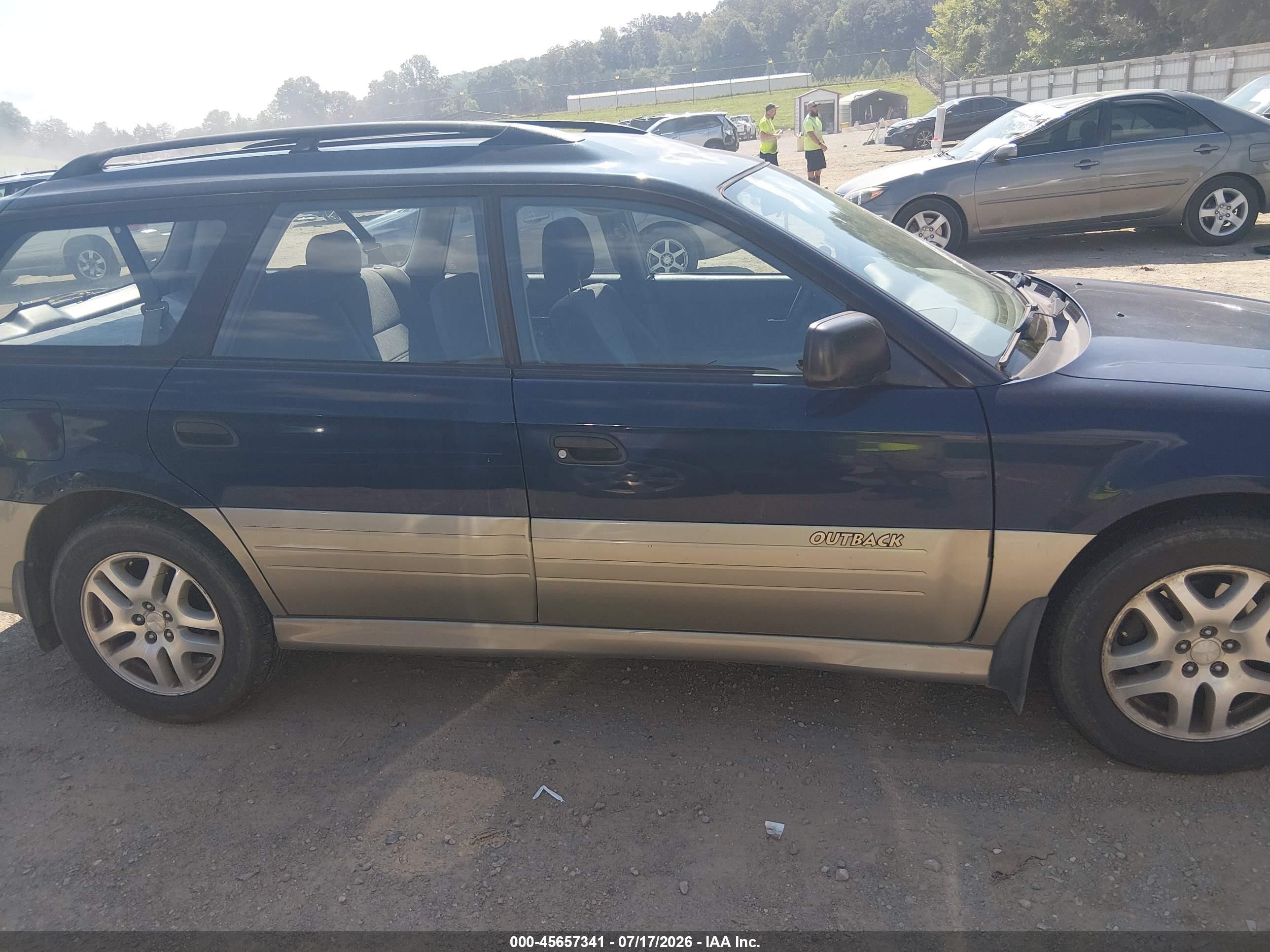 2002 Subaru Outback   Blue vin: 4S3BH665227652815