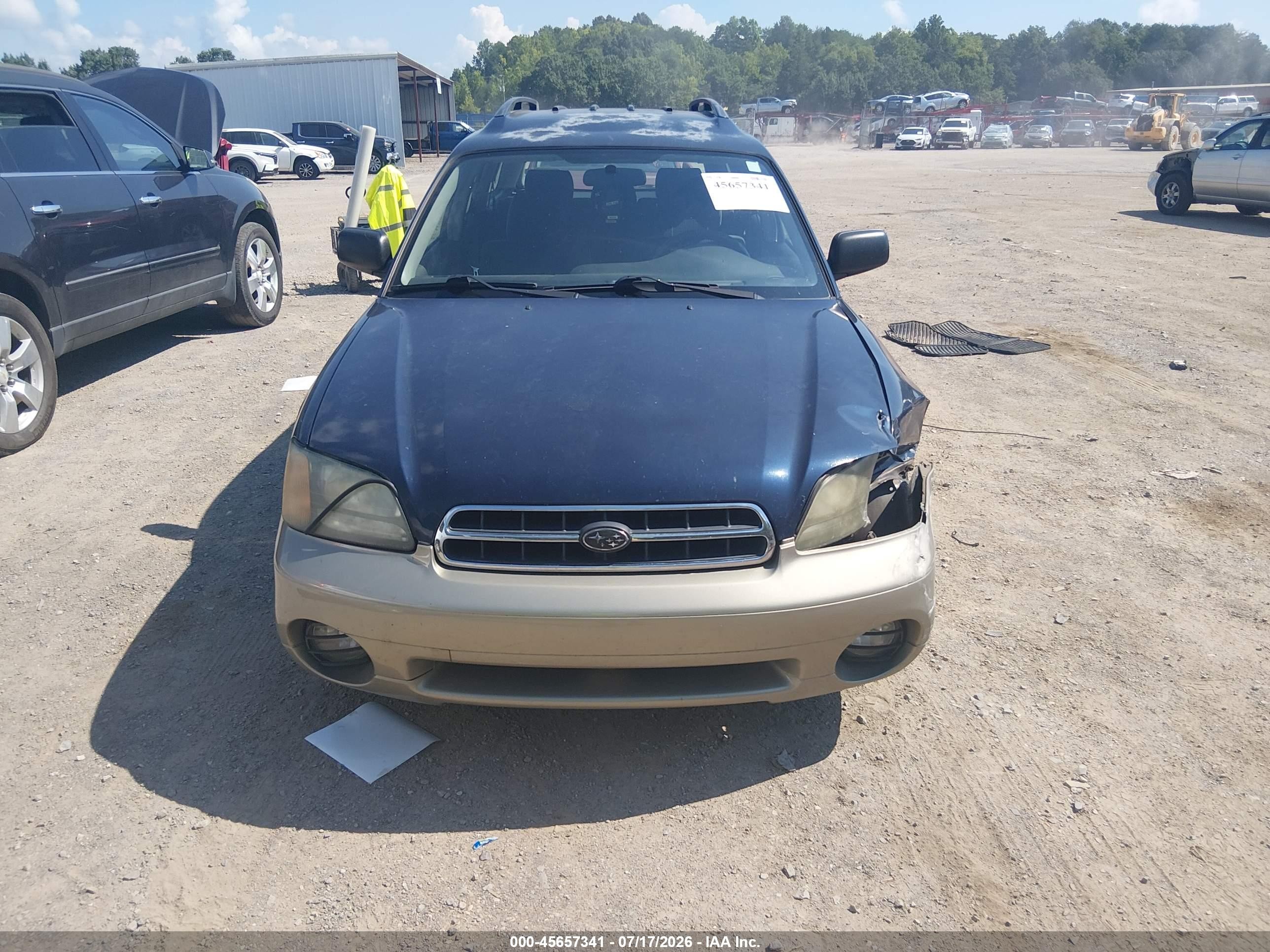 2002 Subaru Outback   Blue vin: 4S3BH665227652815