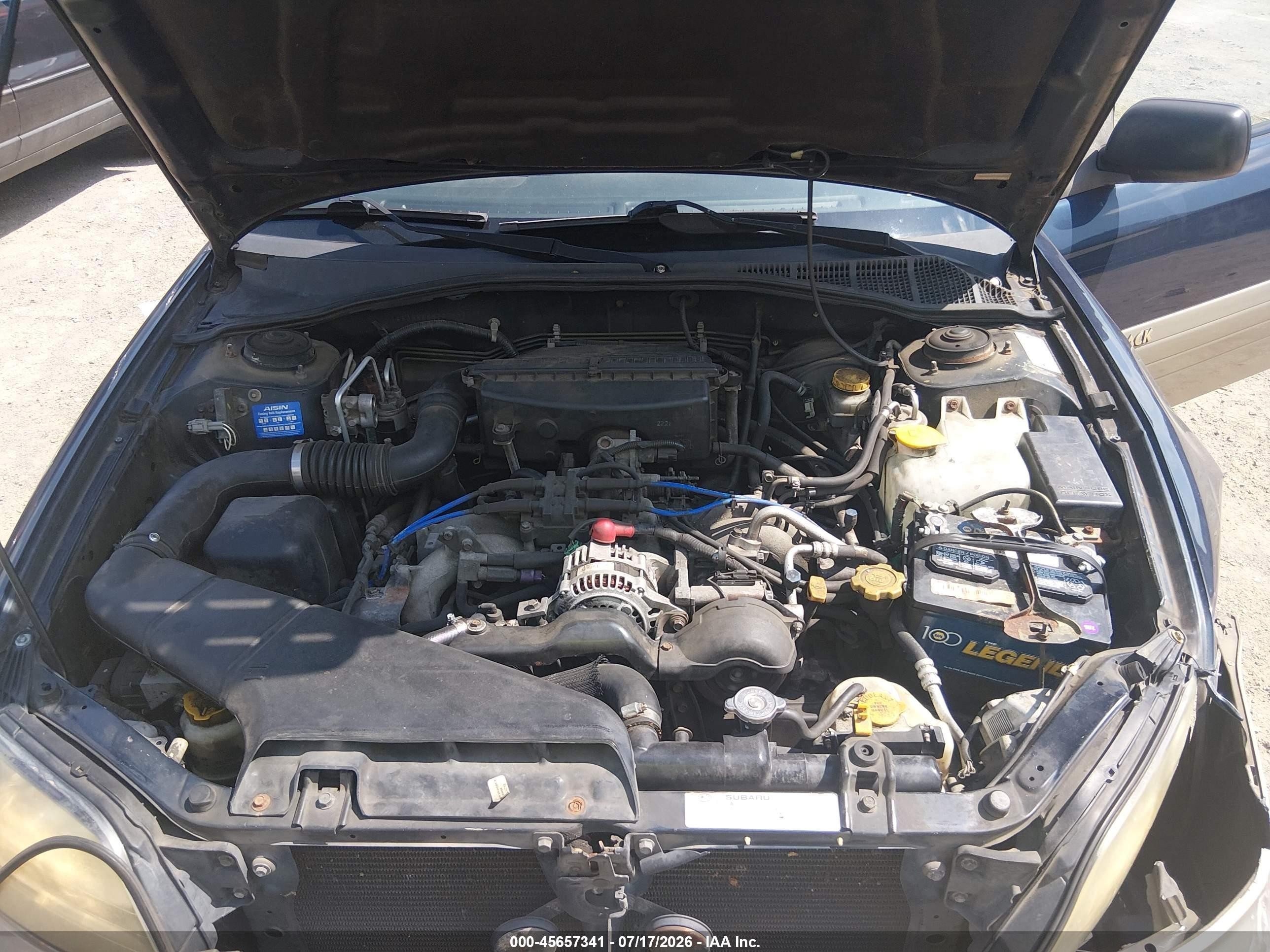 2002 Subaru Outback   Blue vin: 4S3BH665227652815