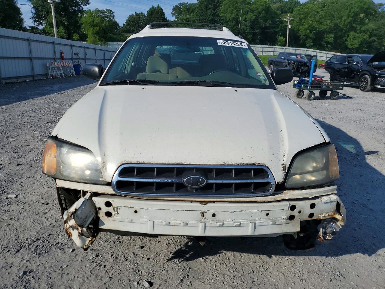 2001 Subaru Legacy Outback Белый vin: 4S3BH665317615125