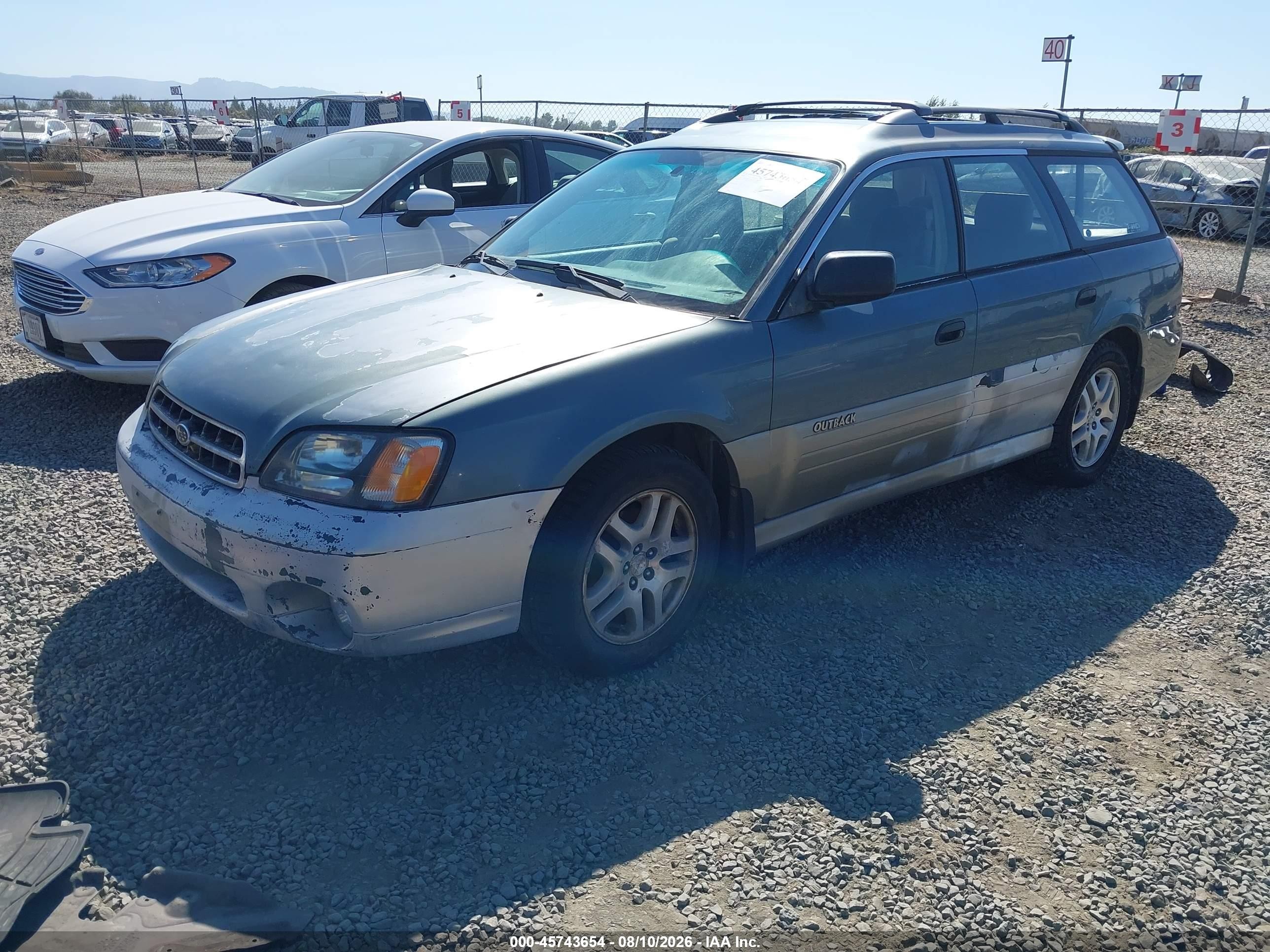 2002 Subaru Outback   Green vin: 4S3BH665327608158