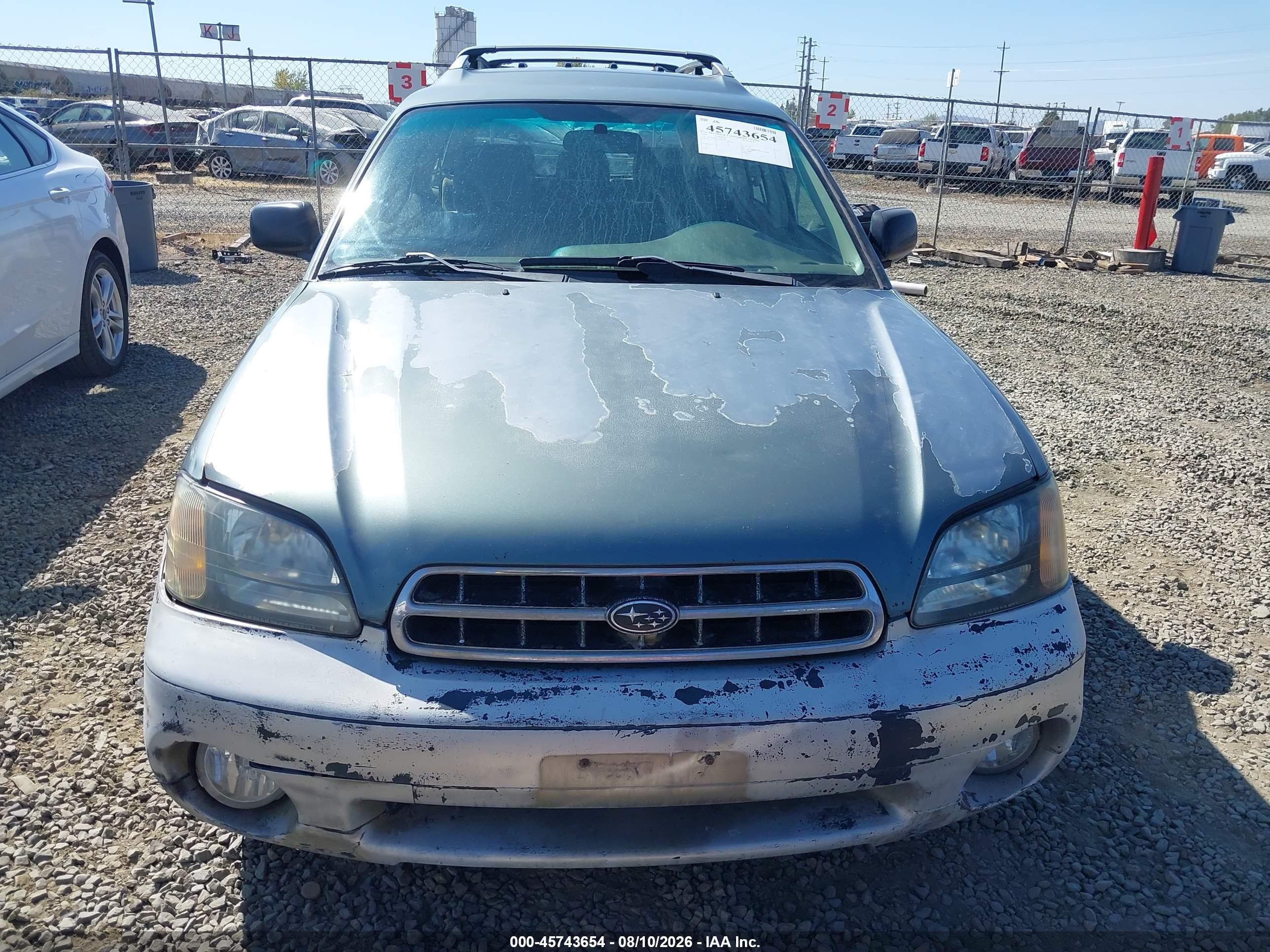 2002 Subaru Outback   Green vin: 4S3BH665327608158