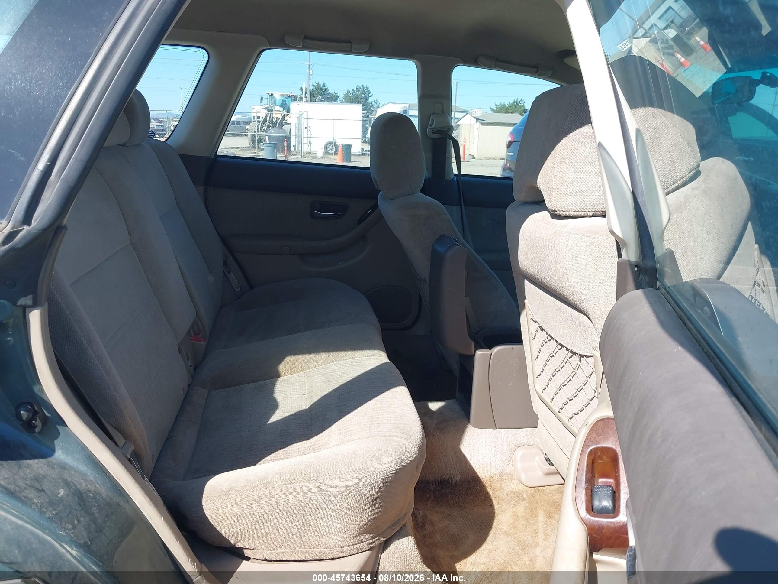 2002 Subaru Outback   Green vin: 4S3BH665327608158