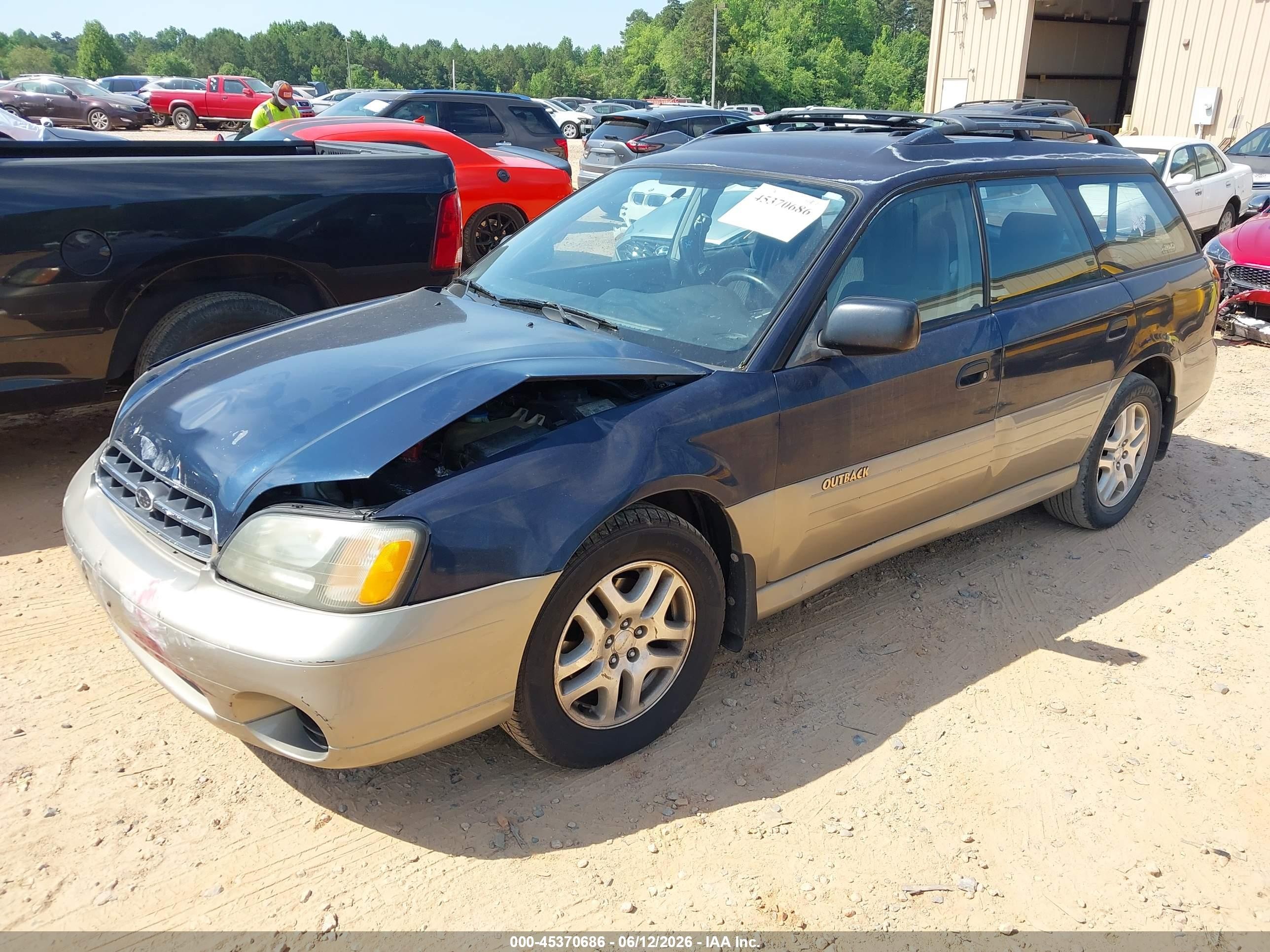 2002 Subaru Outback Dark Blue vin: 4S3BH665327609326