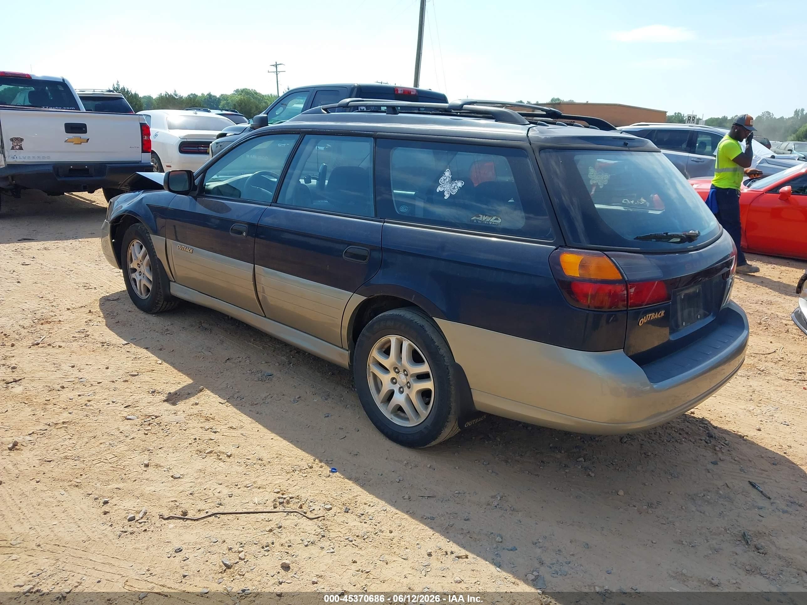 2002 Subaru Outback Dark Blue vin: 4S3BH665327609326
