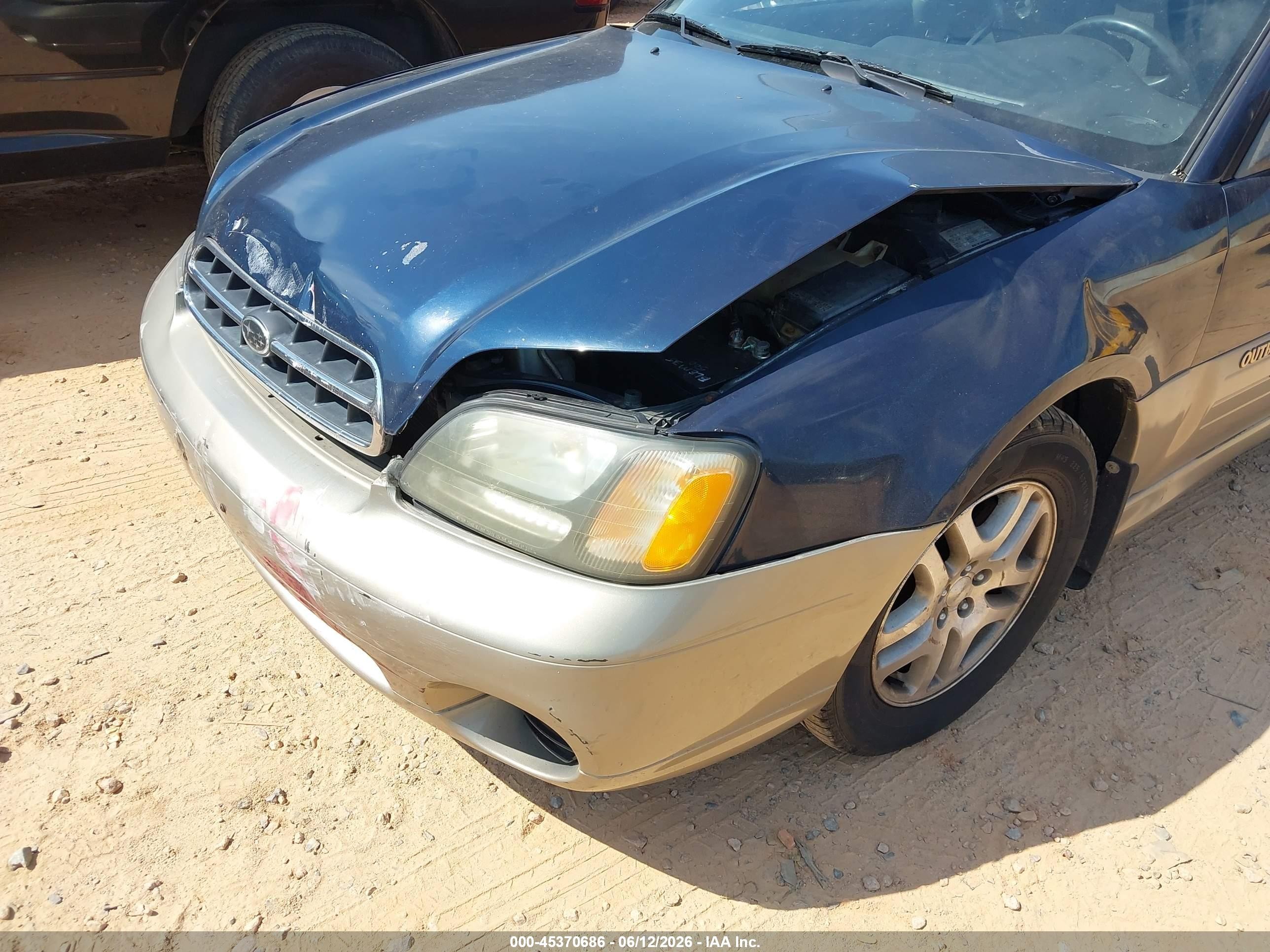 2002 Subaru Outback Dark Blue vin: 4S3BH665327609326