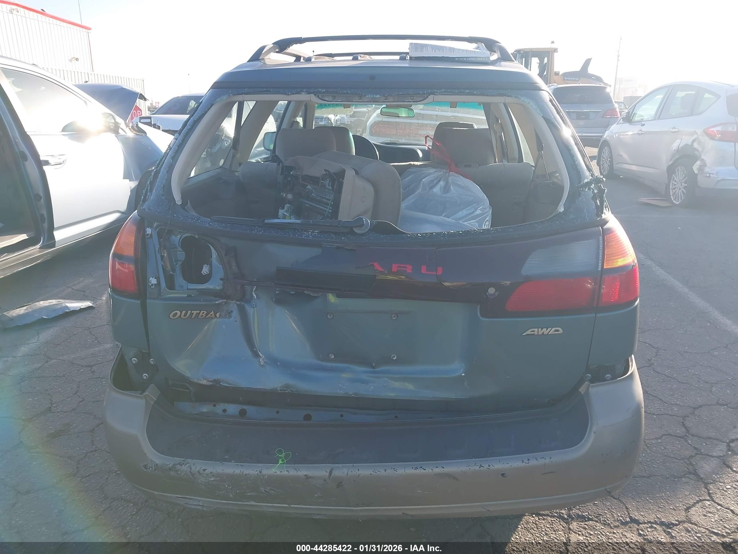 2000 Subaru Outback   Green vin: 4S3BH6653Y6638985