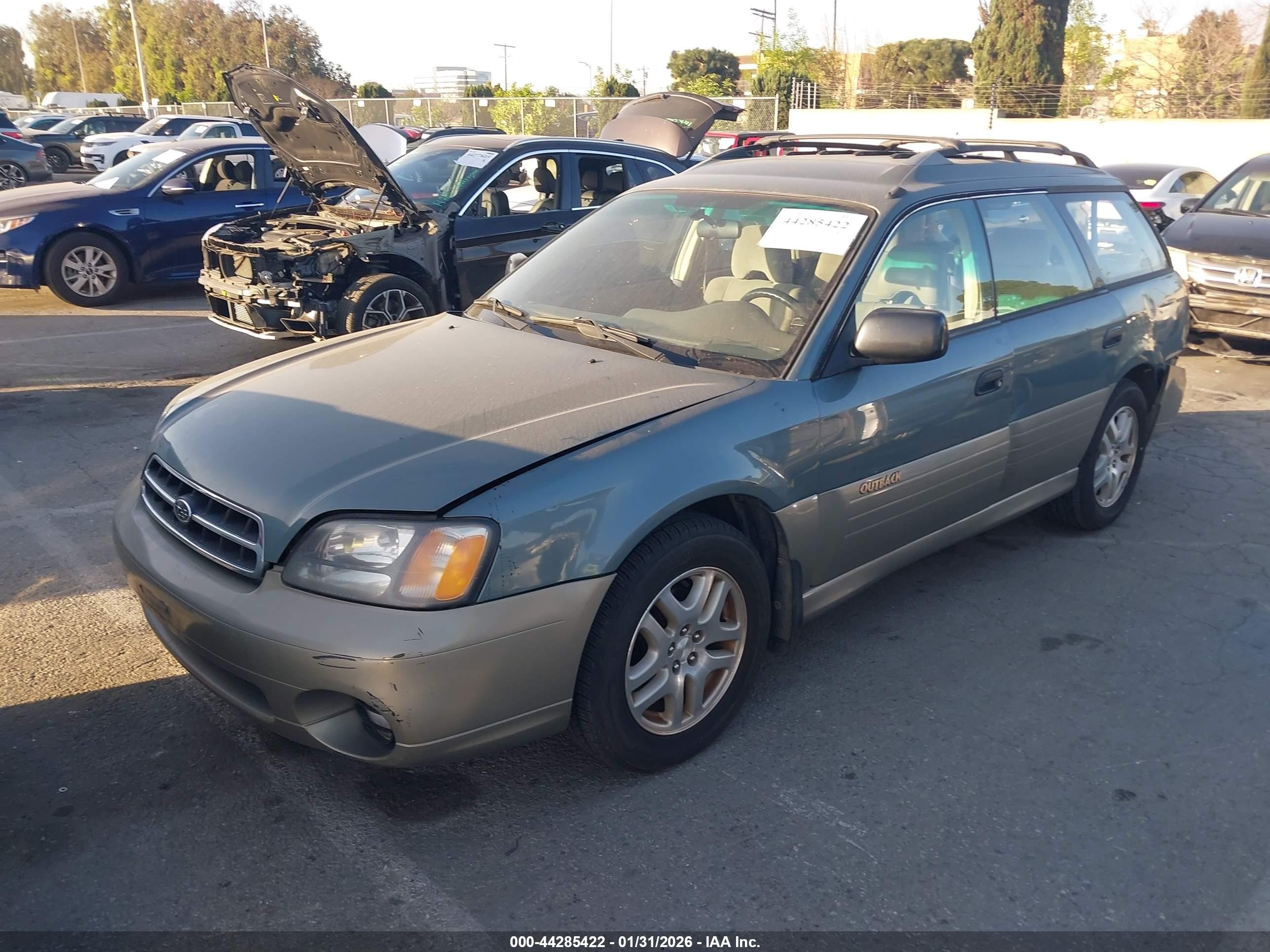 2000 Subaru Outback   Green vin: 4S3BH6653Y6638985