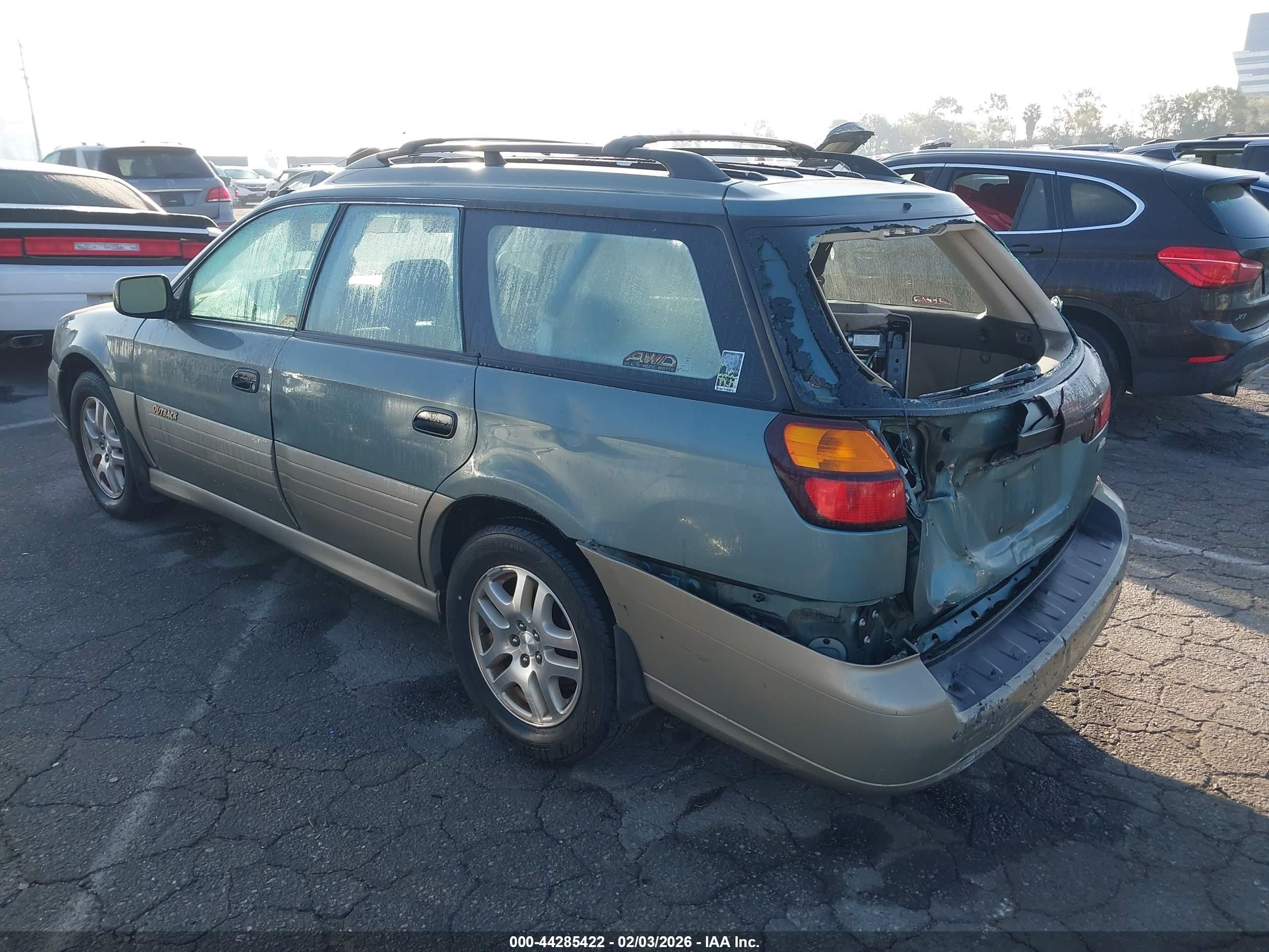2000 Subaru Outback   Green vin: 4S3BH6653Y6638985