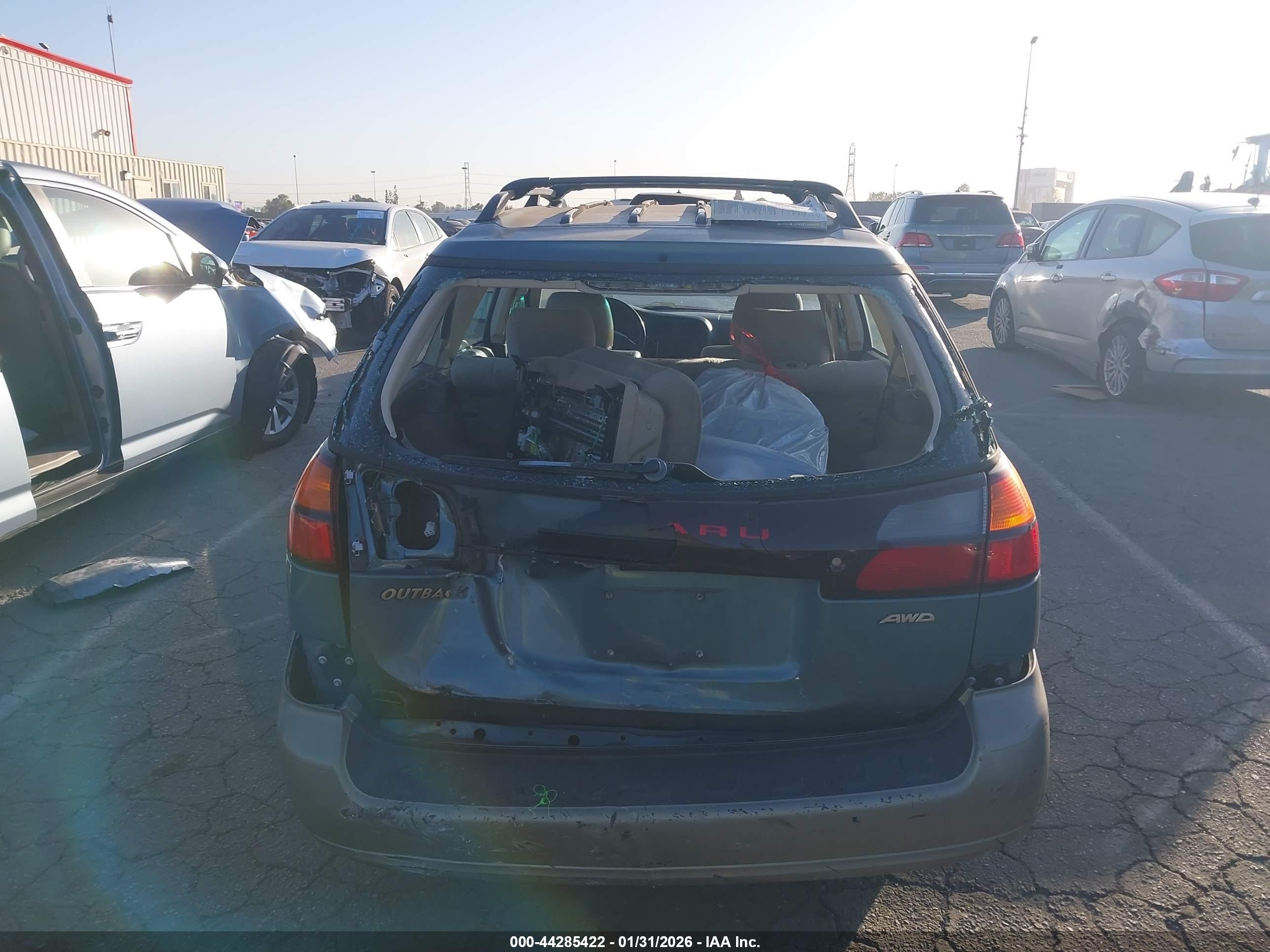 2000 Subaru Outback   Green vin: 4S3BH6653Y6638985