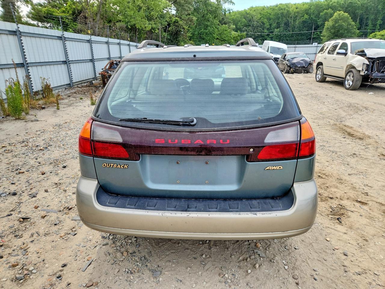 2001 Subaru Legacy Outback Green vin: 4S3BH665417659697