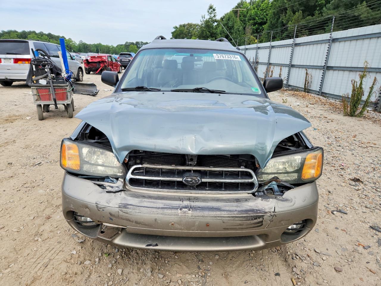 2001 Subaru Legacy Outback Green vin: 4S3BH665417659697