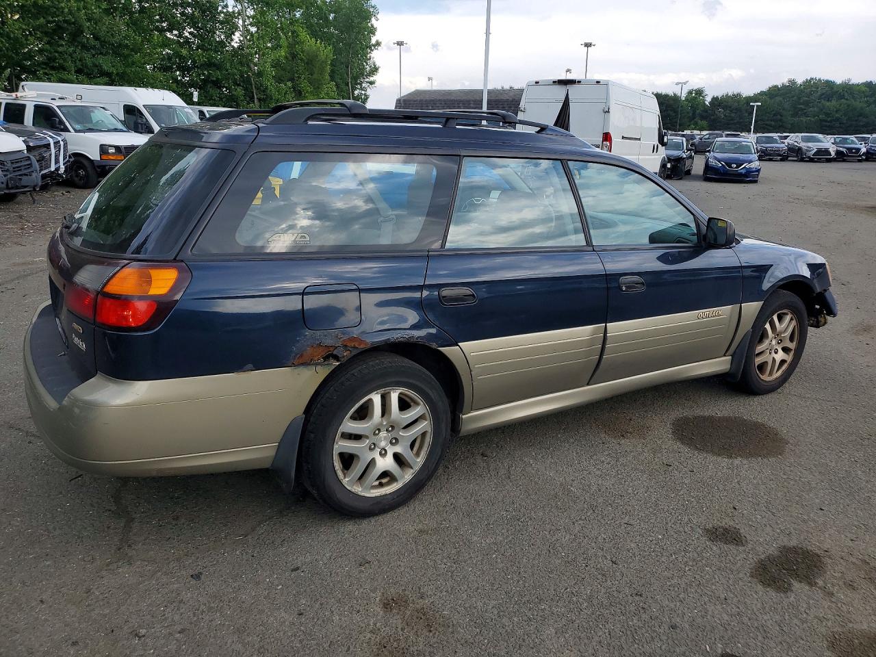 2002 Subaru Legacy Outback Синий vin: 4S3BH665427663203
