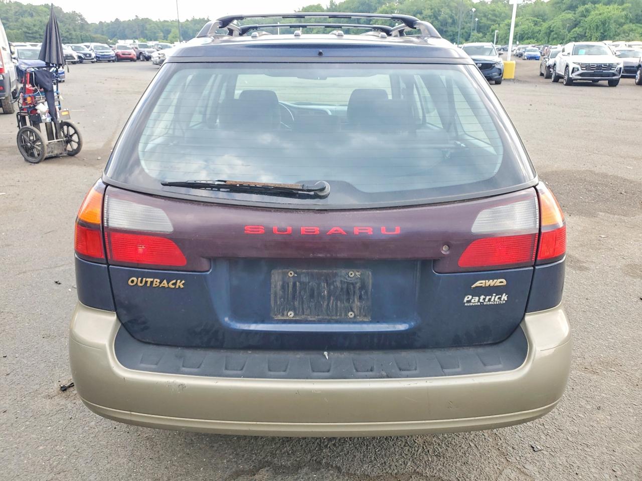 2002 Subaru Legacy Outback Синий vin: 4S3BH665427663203