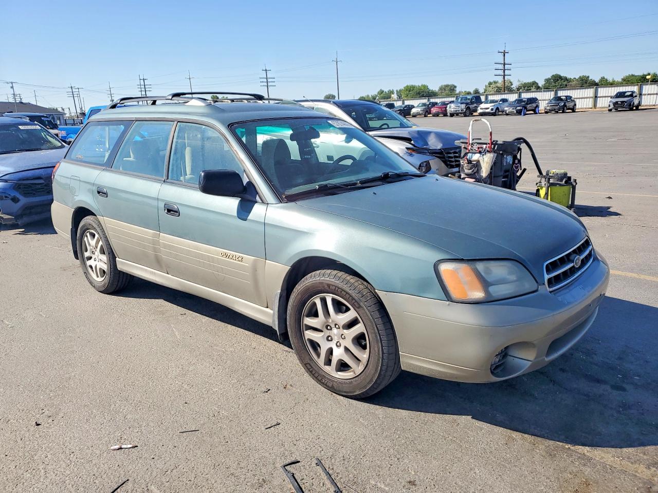 2000 Subaru Legacy Outback Зеленый vin: 4S3BH6654Y7632204