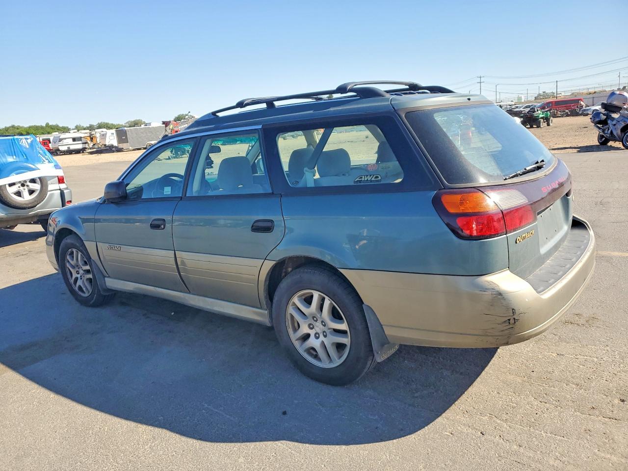 2000 Subaru Legacy Outback Зеленый vin: 4S3BH6654Y7632204