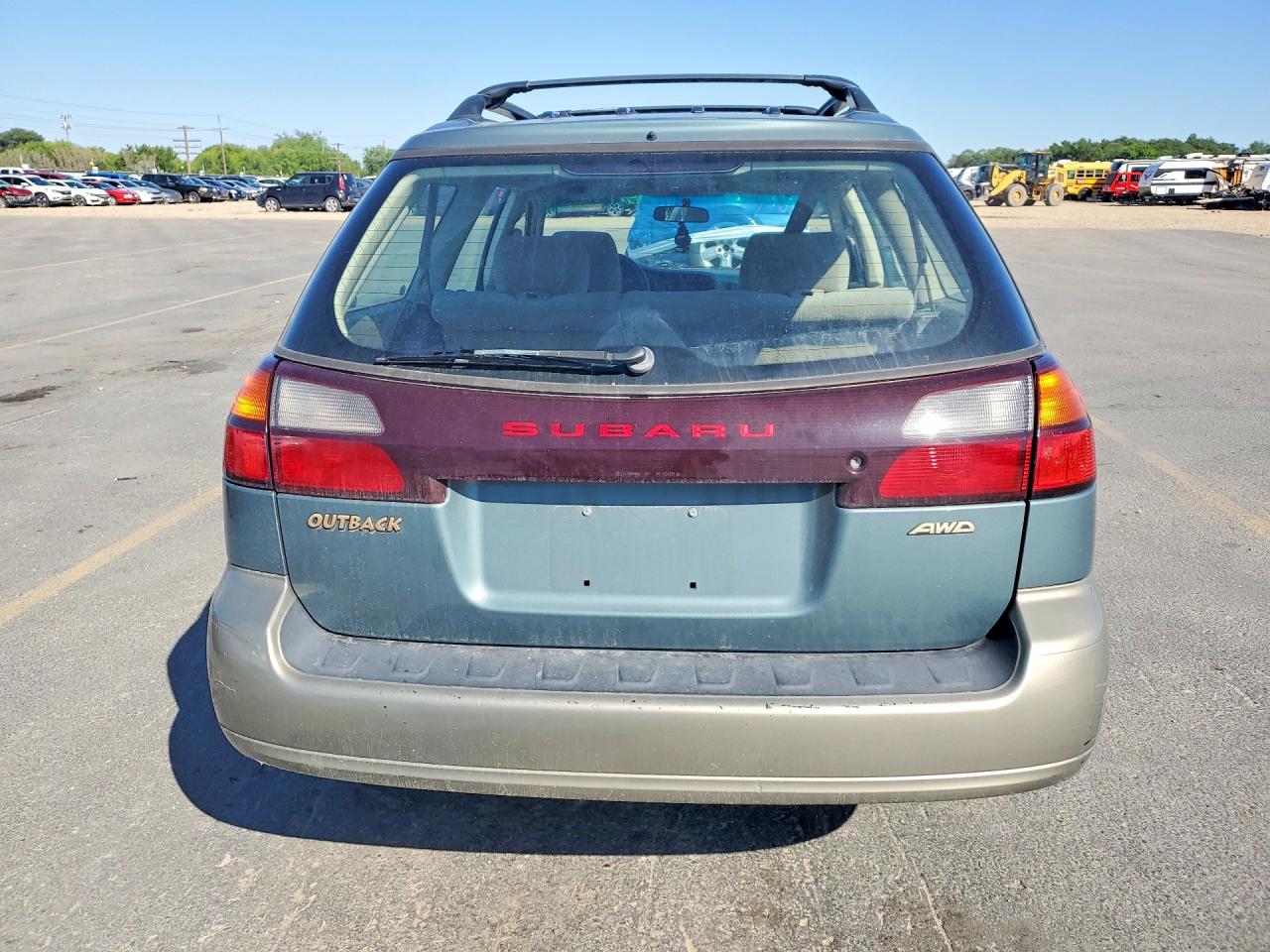 2000 Subaru Legacy Outback Зеленый vin: 4S3BH6654Y7632204