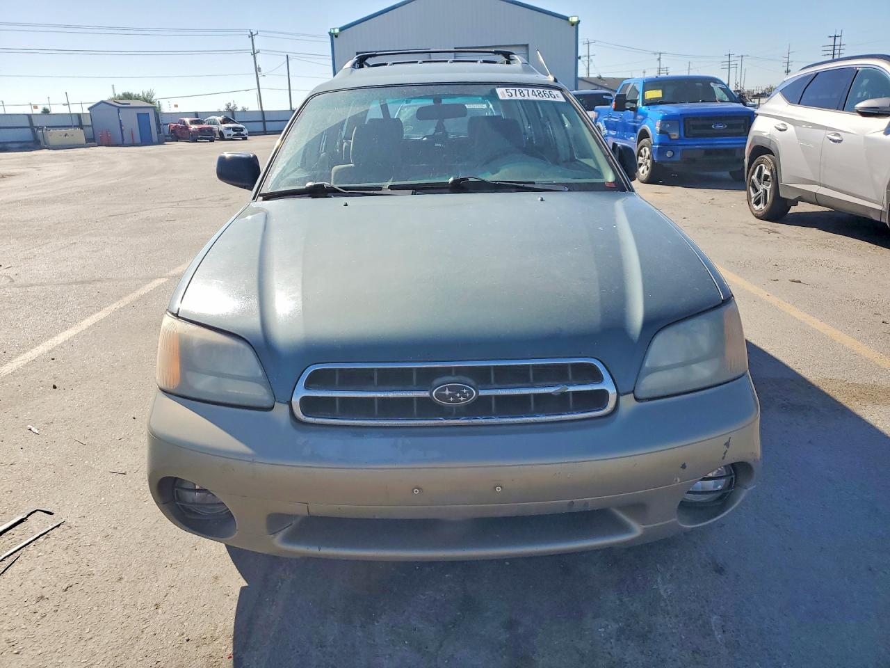 2000 Subaru Legacy Outback Зеленый vin: 4S3BH6654Y7632204