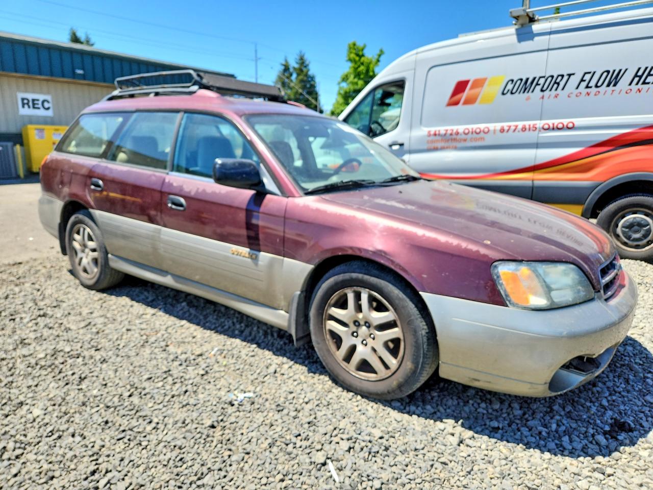 2000 Subaru Legacy Outback Purple vin: 4S3BH6654Y7654140